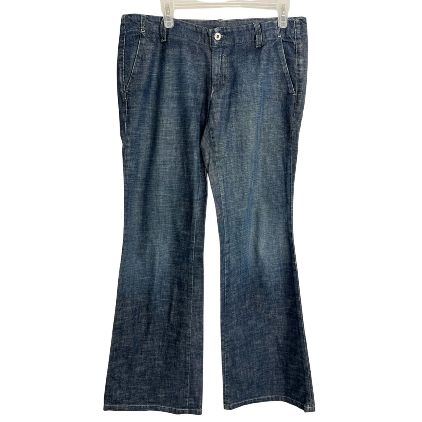 Diesel Diesel Medico Blue Jeans Pants 31X34 Wide leg flared ITALY Size US 31 - 1 Thumbnail
