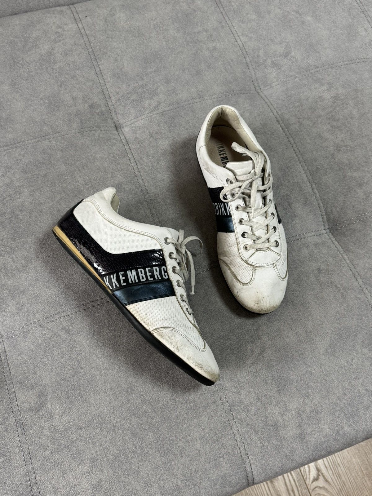 Dirk Bikkembergs × Vintage Dirk Bikkembergs Leather Y2K Avant garde Shoes Sneakers 41 Size US 8 / EU 41 - 4 Thumbnail