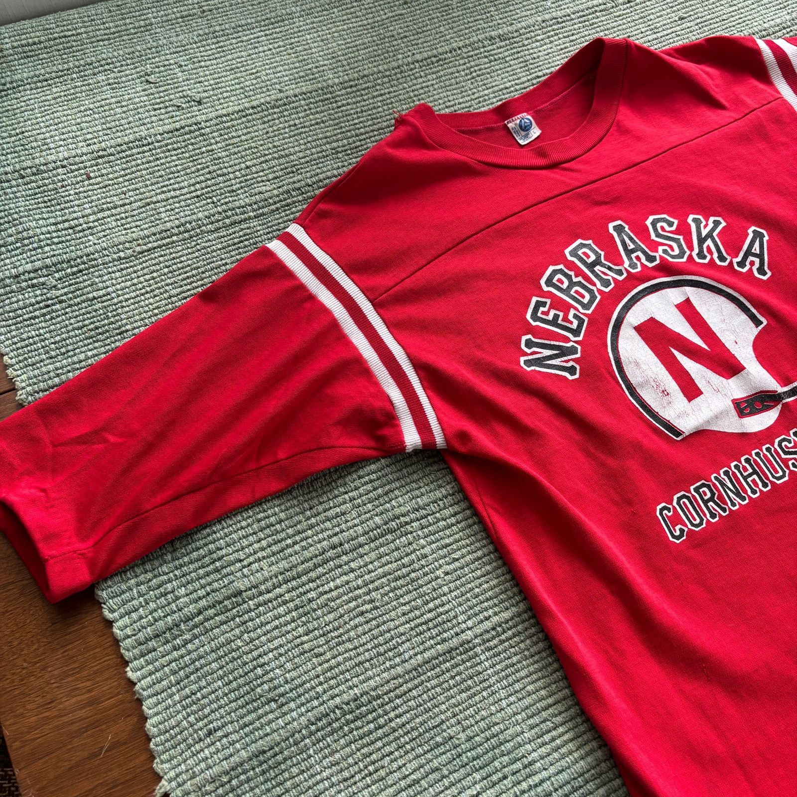 Vintage 70s Vintage Cotton Nebraska Cornhuskers Jersey Sz M/L Size US L / EU 52-54 / 3 - 3 Thumbnail