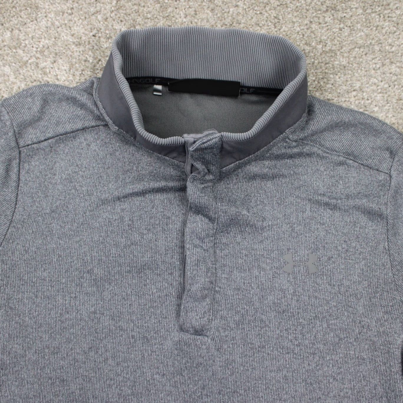 Under Armour Under Armour Sweatshirt Mens Medium Gray UA Coldgear Loose Fit 1/4 Zip L/S Jacket Style Pullover Regular Fit 1/4 Zip Sports Gear Hoodie Size US M / EU 48-50 / 2 - 5 Thumbnail