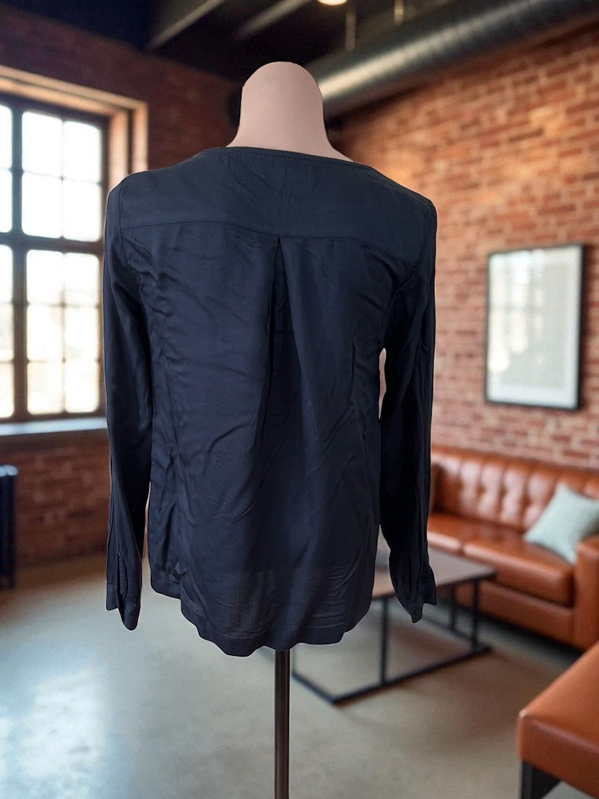 Morris Morris Flora Blouse size M black viscose long sleeve Size M / US 6-8 / IT 42-44 - 3 Thumbnail