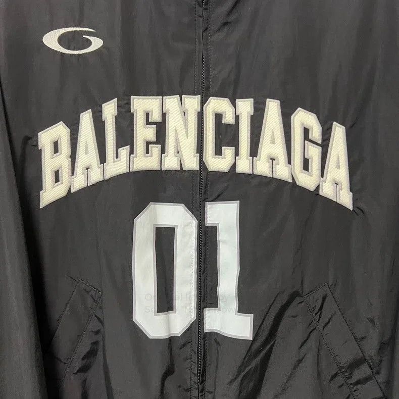 Balenciaga Balenciaga Letter Printed Zip-Up Long Sleeve Jacket Size US M / EU 48-50 / 2 - 5 Thumbnail