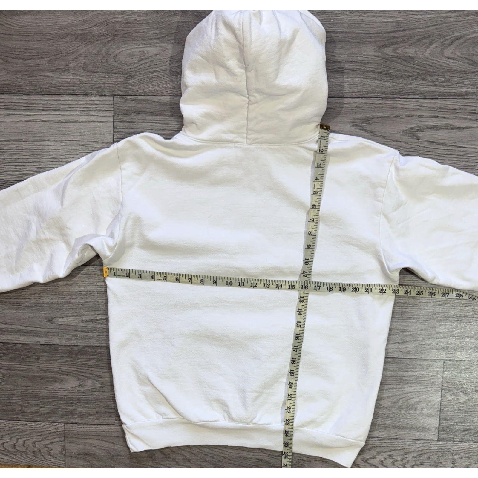 Midnight Studios Midnight Studios x Courtney Love SHANE GONZALES White Hoodie M (Size 2) Mens Pullover Modern Streetwear White Hoodie Size US M / EU 48-50 / 2 - 3 Thumbnail