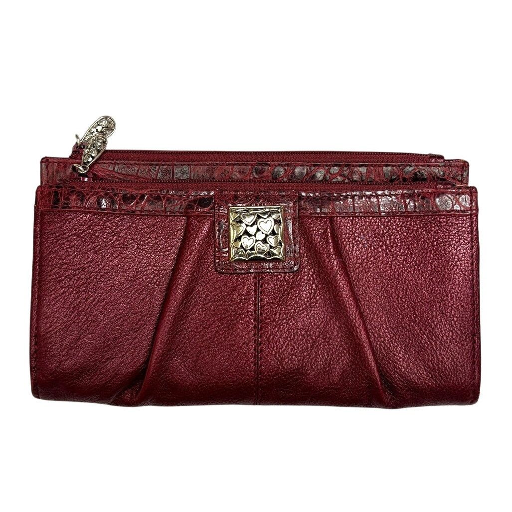 Brighton Vintage BRIGHTON Red Divided Magnetic Close Clutch Wallet Size ONE SIZE - 1 Thumbnail