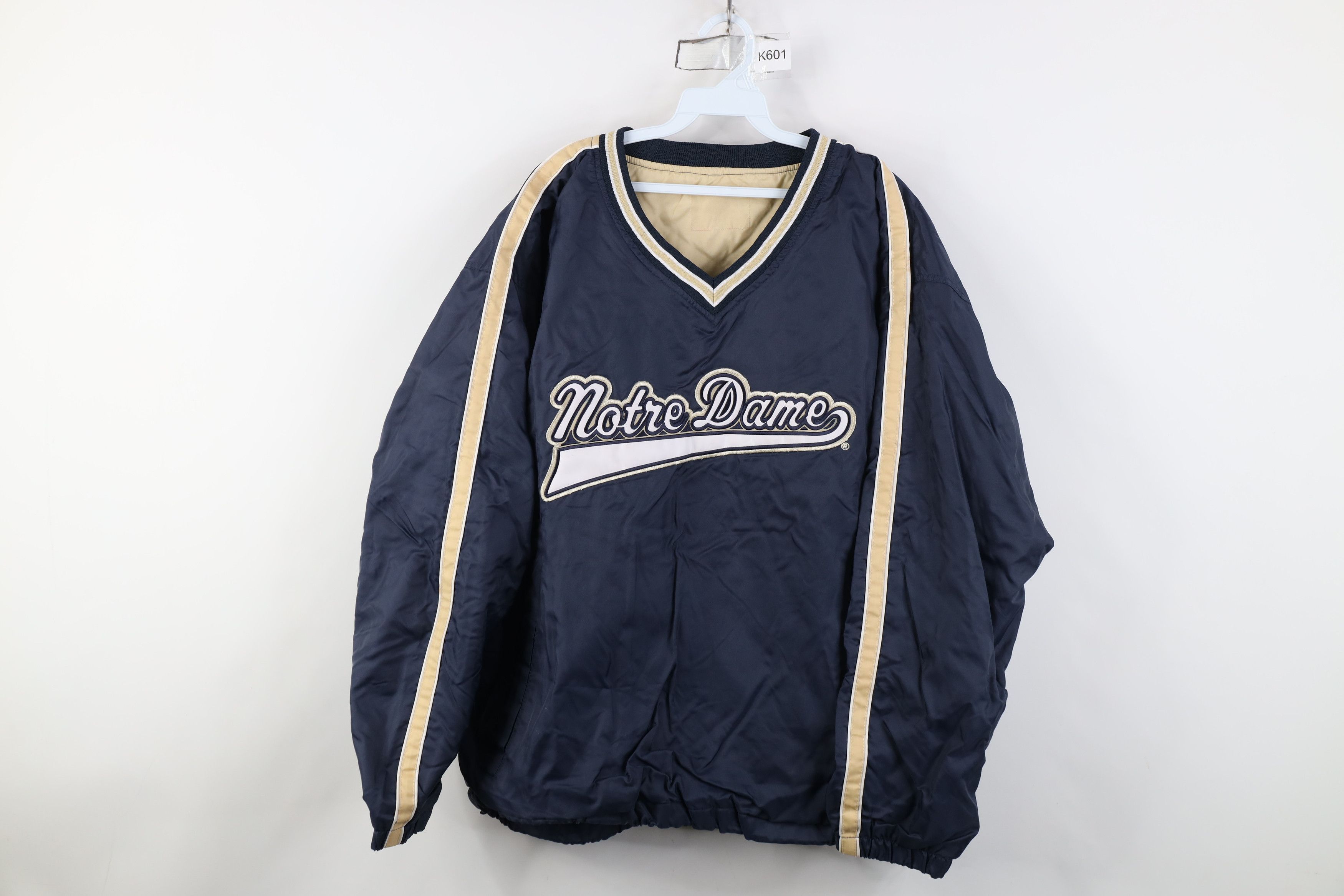 Vintage Vintage 90s Script Notre Dame University Windbreaker Jacket Size US XL / EU 56 / 4 - 1 Thumbnail