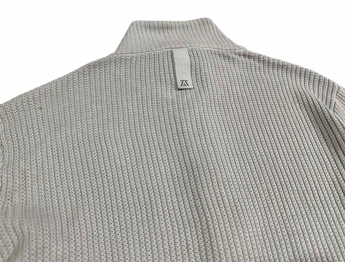 Designer × Ermenegildo Zegna 🔥Vintage Zegna Sport Ribbed Knit Double Layer Polo Ls Shirt Size US M / EU 48-50 / 2 - 8 Thumbnail