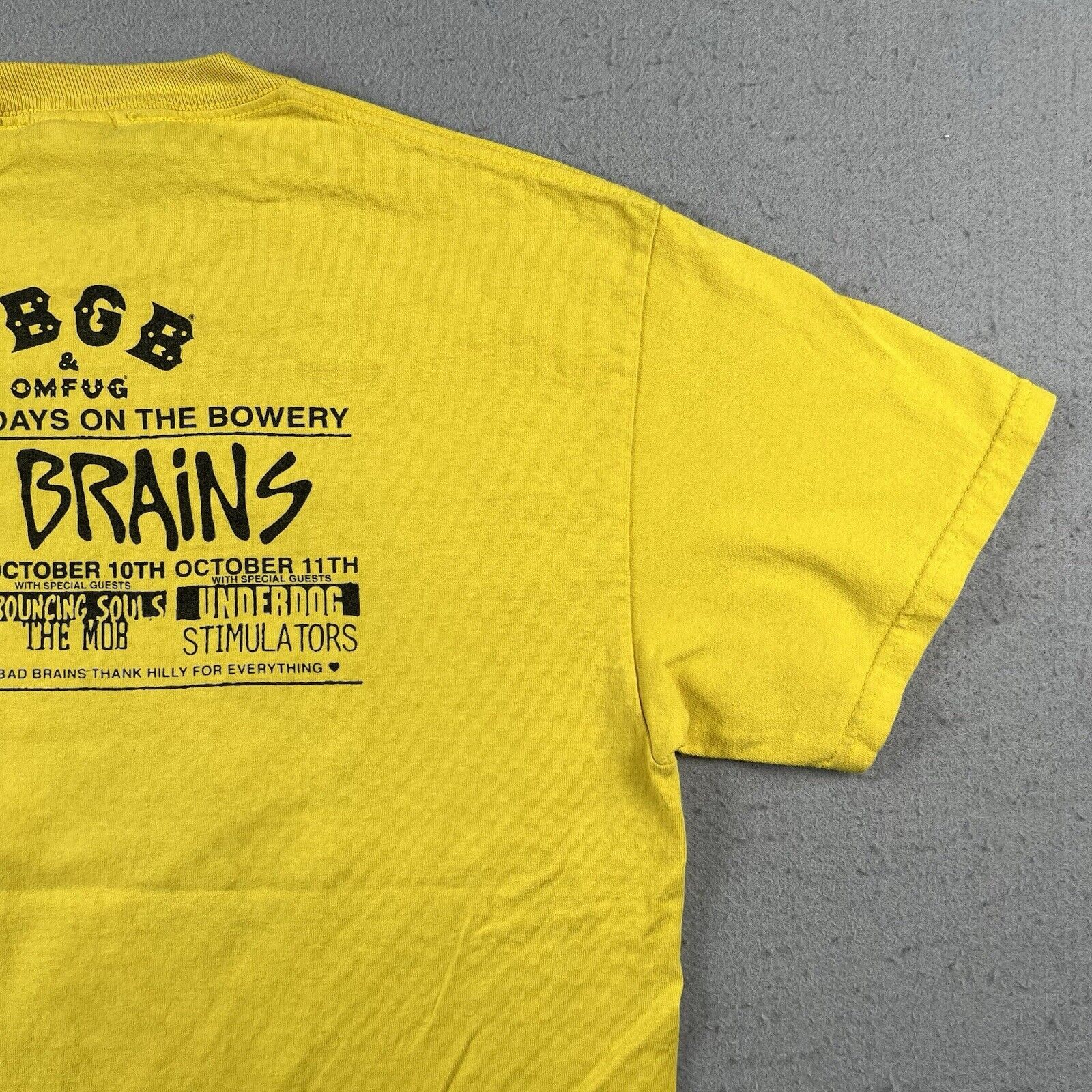 Band Tees 2006 Bad Brains Last Days On The Bowery Shirt CBGB & OMFUG Size US L / EU 52-54 / 3 - 17 Thumbnail