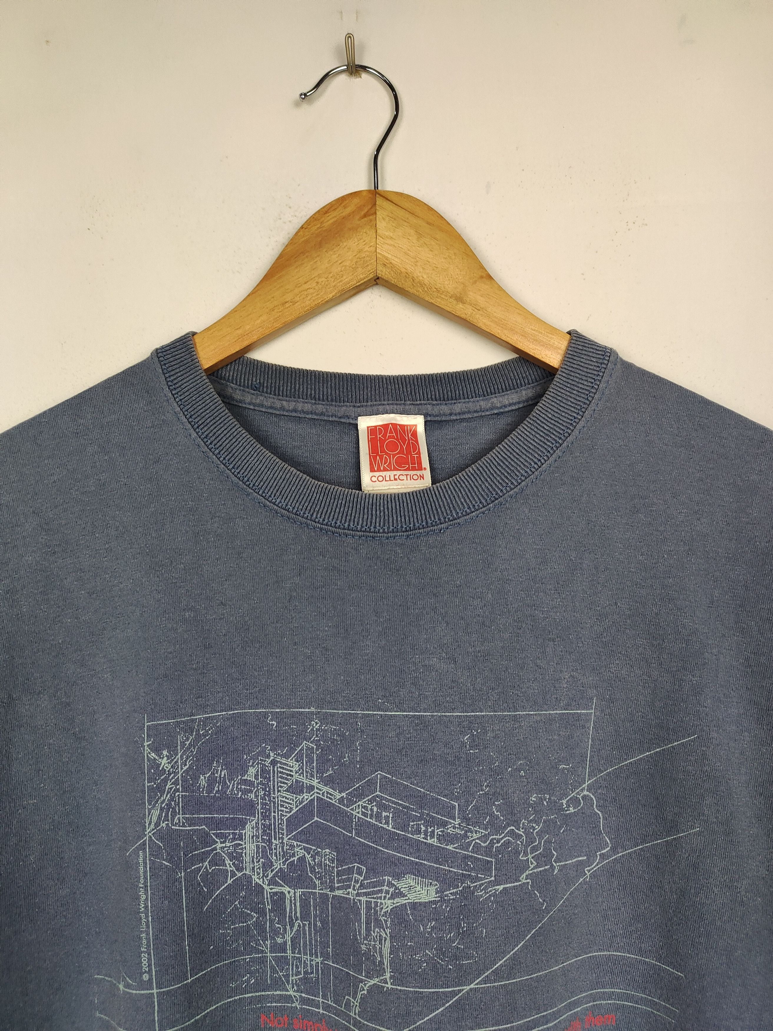Vintage Vintage 90s Frank Lloyd Wright Architectural Art Shirt Size US M / EU 48-50 / 2 - 2 Thumbnail