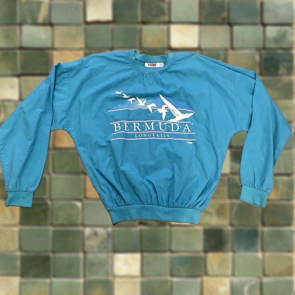 Altea VINTAGE TODD SPORTSWEAR Shirt Men S/M Teal Bermuda Longtails 80s 90s Casual Embroidered Size US S / EU 44-46 / 1 - 1 Thumbnail