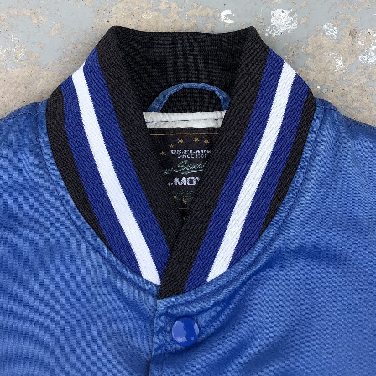 Vintage Vintage 80s 90s Mr.Moval Satin Varsity Jacket Size US L / EU 52-54 / 3 - 14 Thumbnail