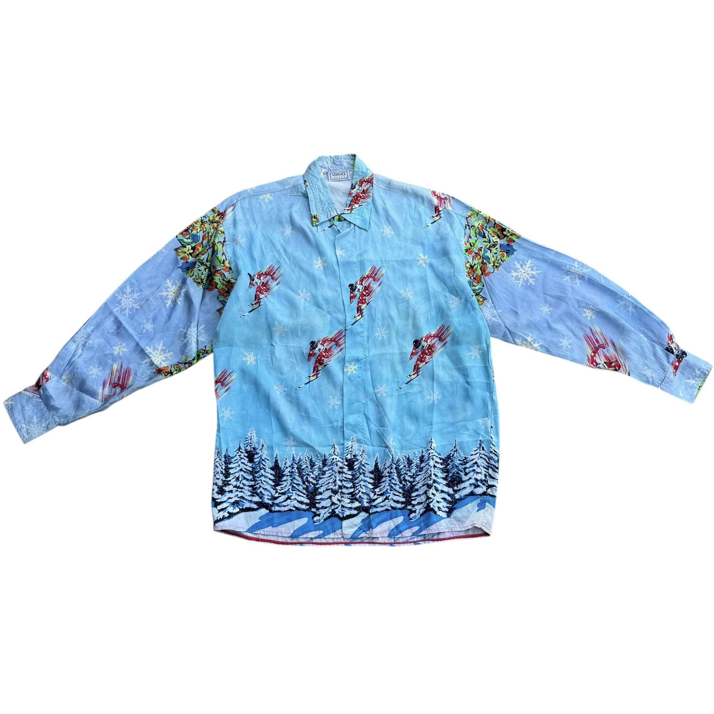Versace Vintage Versace Sport Silk Shirt Size US M / EU 48-50 / 2 - 11 Thumbnail