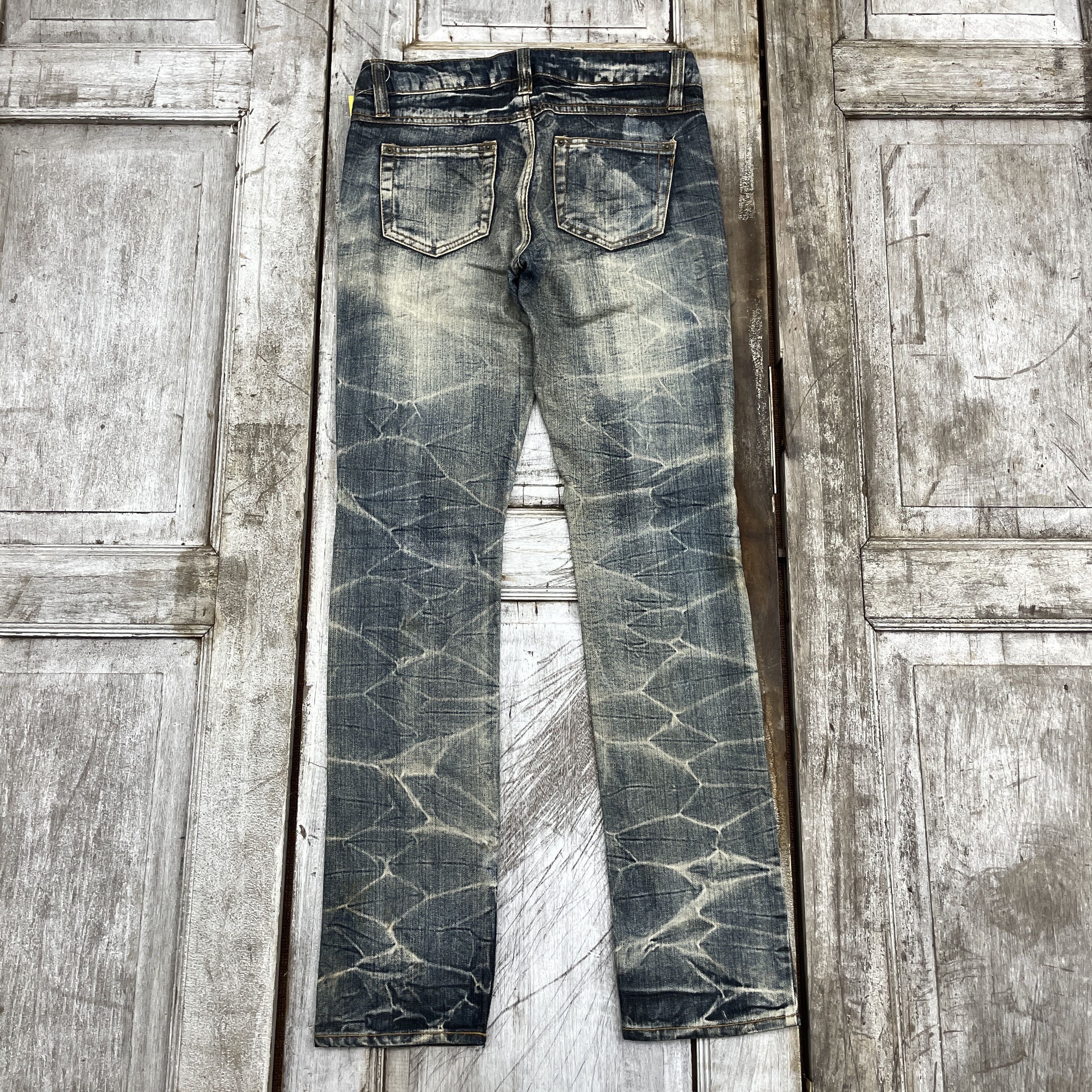Japanese Brand × Vintage Vintage Japanese Brand Rare Design Distressed Jeans Size US 30 / EU 46 - 2 Thumbnail