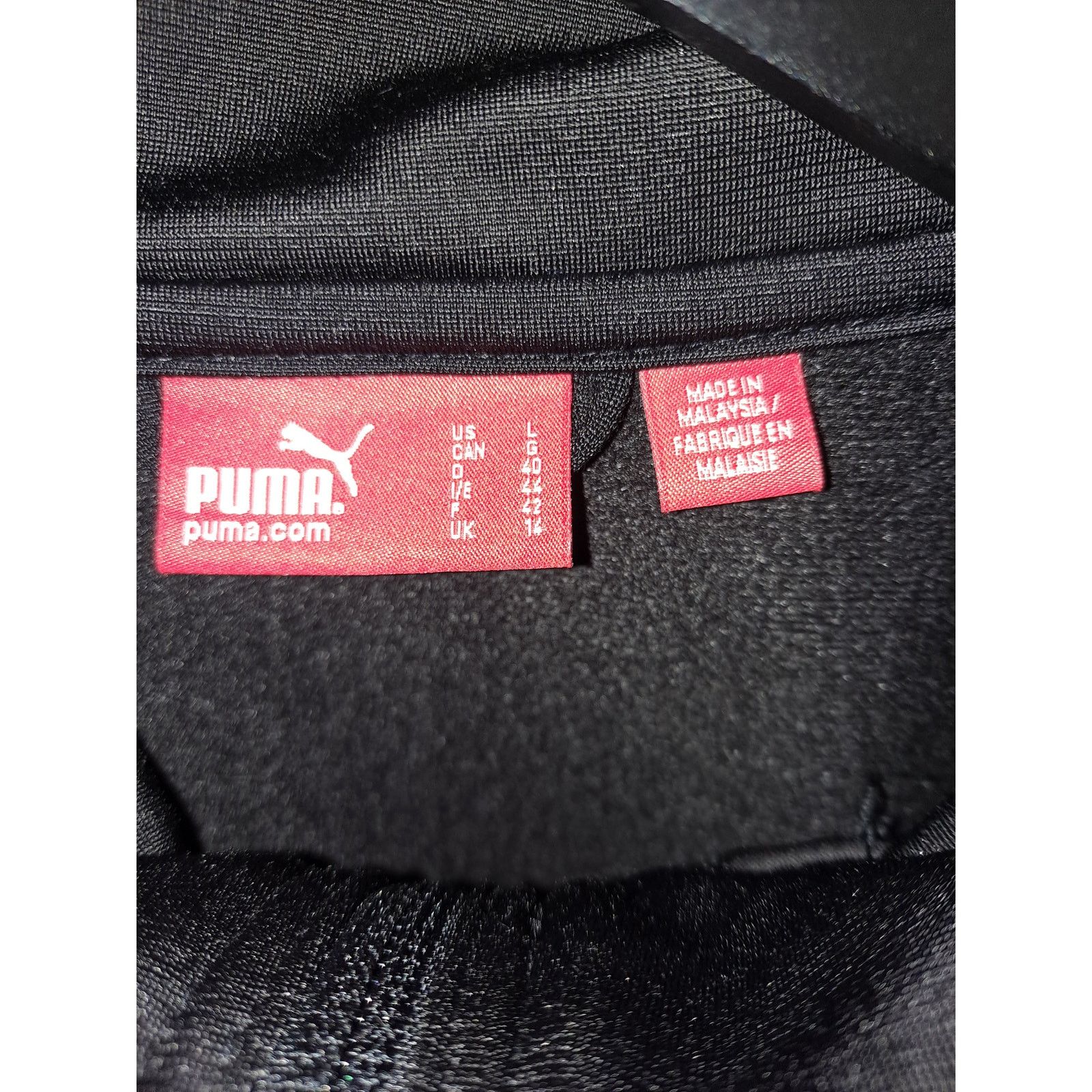 Puma Puma Black with White Stripe Track Jacket Size Large Size L / US 10 / IT 46 - 5 Thumbnail