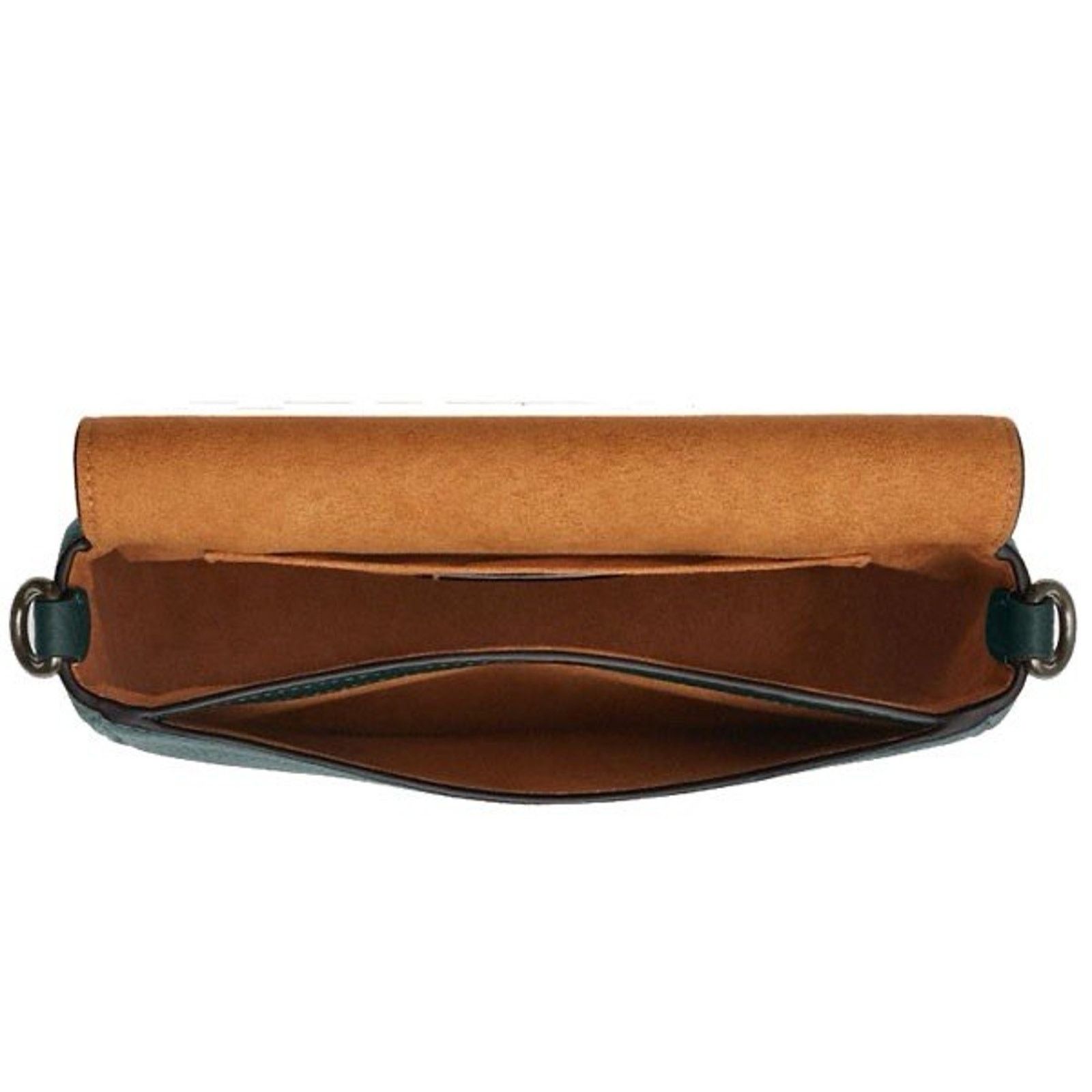 Coach NWT COACH Amelia Saddle Bag Shoulder CP107 Dark Teal Size ONE SIZE - 6 Thumbnail
