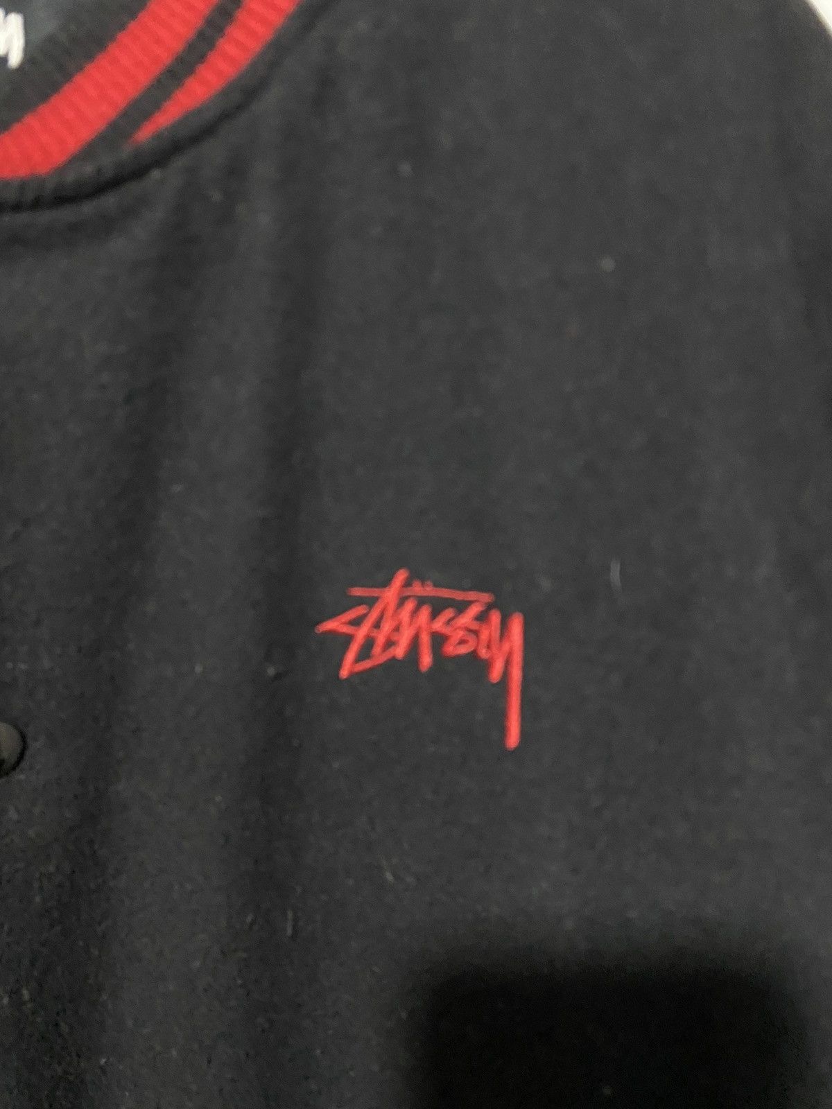 Stussy Stüssy Tribe Varsity Jacket, size XL, black with patch, used Size US XL / EU 56 / 4 - 4 Thumbnail