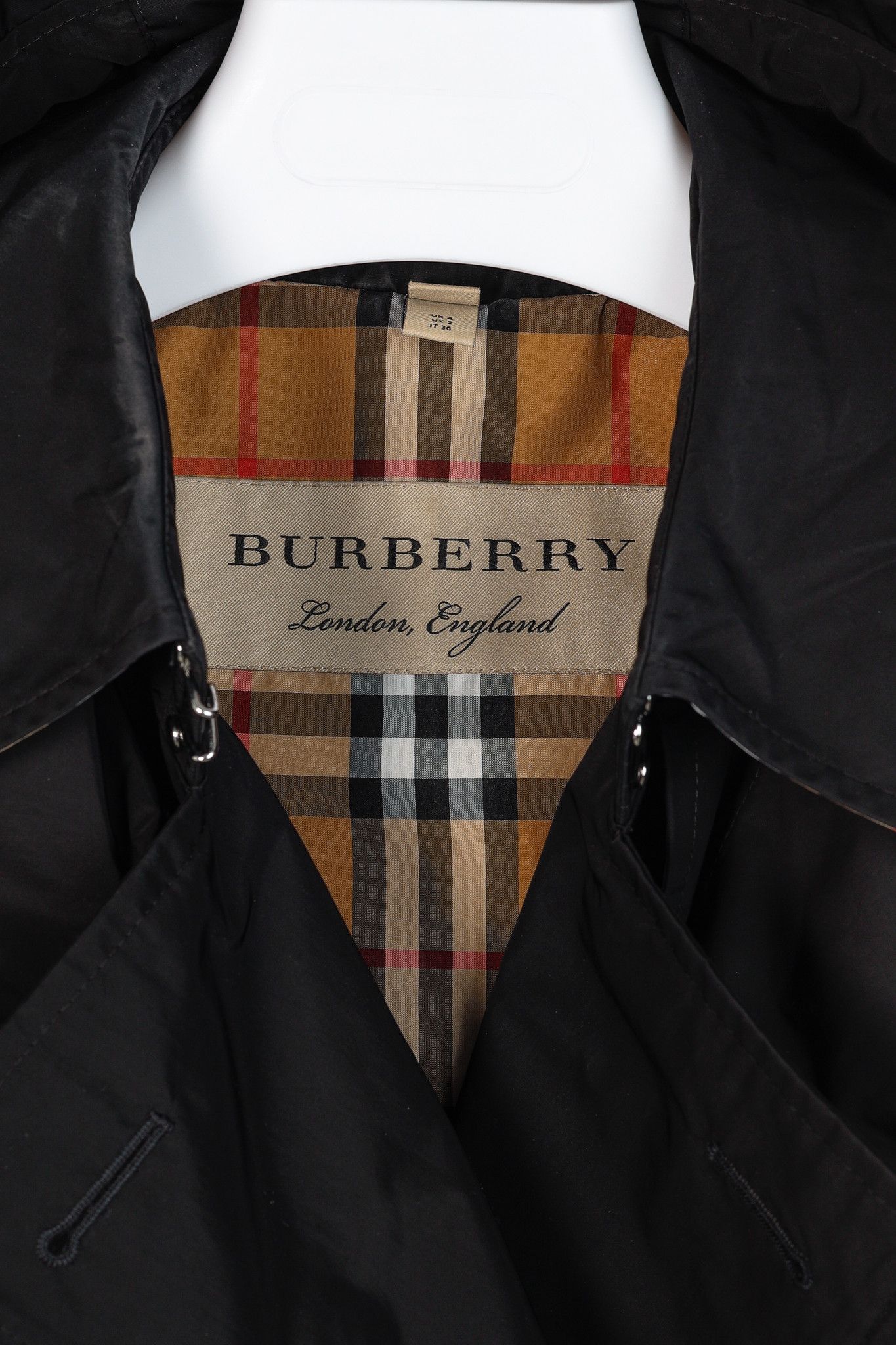 Burberry Burberry Kensington Taffeta Double-Breasted Trench Coat Size XS / US 0-2 / IT 36-38 - 4 Thumbnail