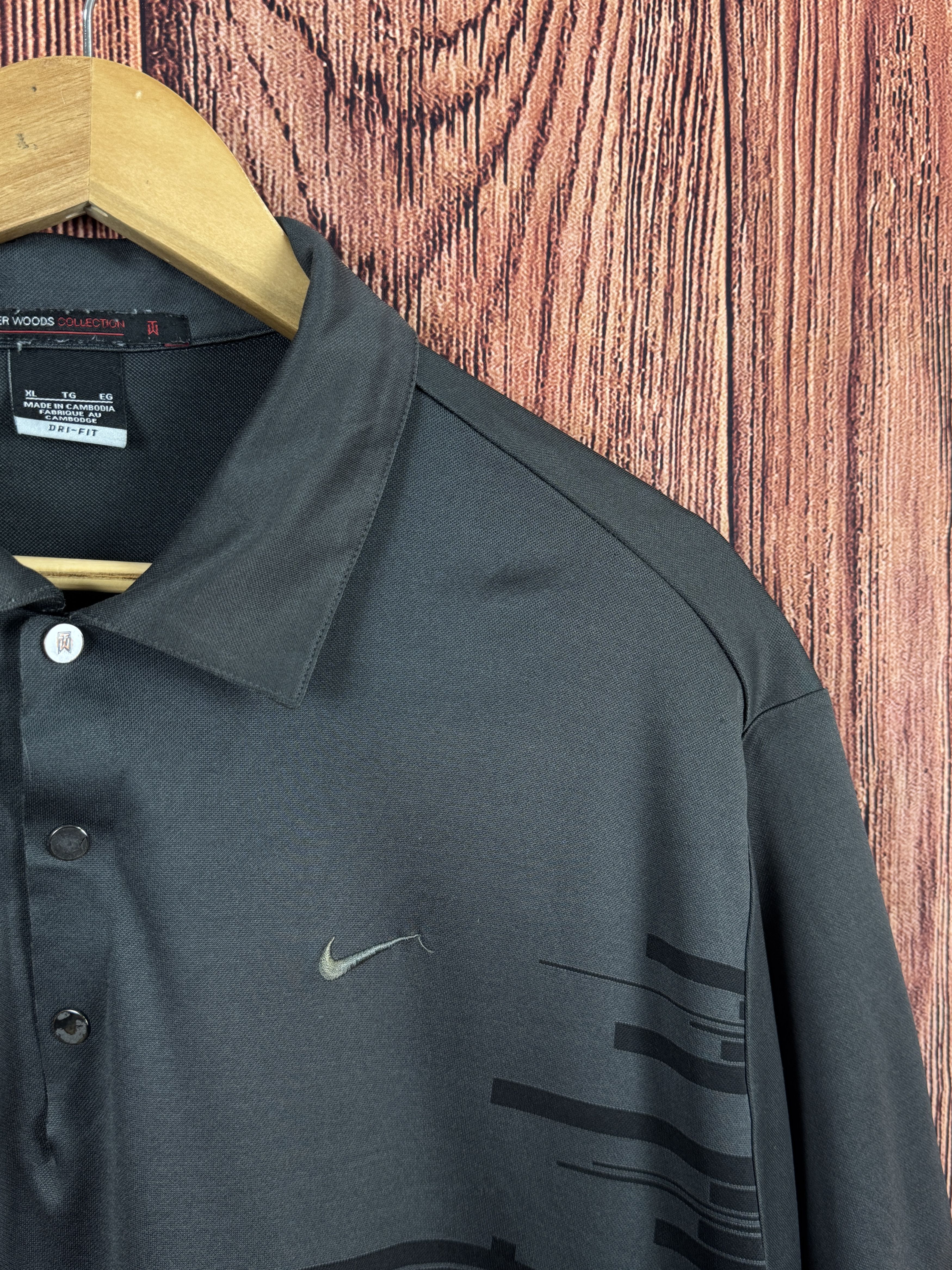 Nike × Tiger Woods NIKE x TIGER WOODS Golf Collection VINTAGE Dri-Fit Polo Size US XL / EU 56 / 4 - 4 Thumbnail