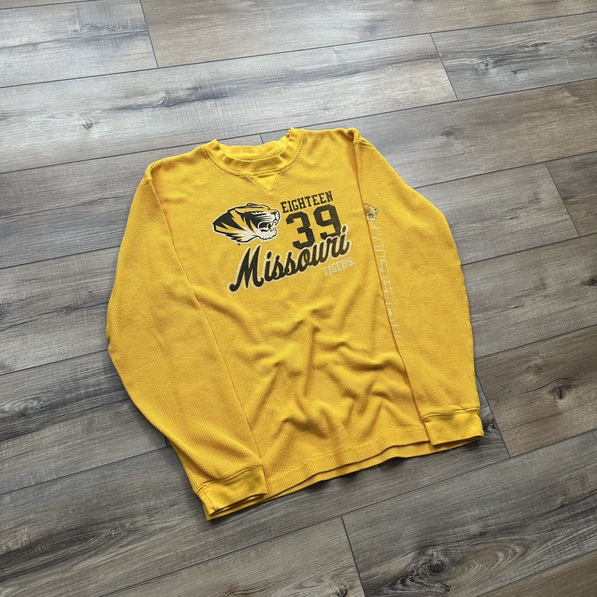 Other Vintage 2000s Missouri Tigers Mizzou Waffle Knit Thermal Size US M / EU 48-50 / 2 - 2 Thumbnail