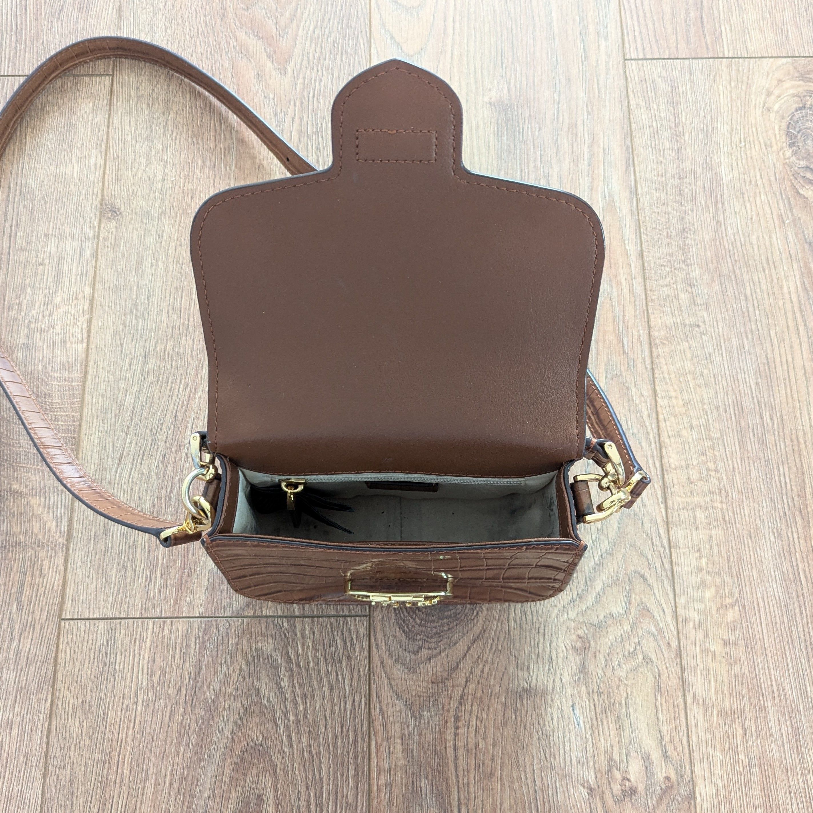 Lauren Ralph Lauren × Leather LAUREN RALPH LAUREN Addie Cross Body Bag Cow Leather Luxury Size ONE SIZE - 14 Thumbnail