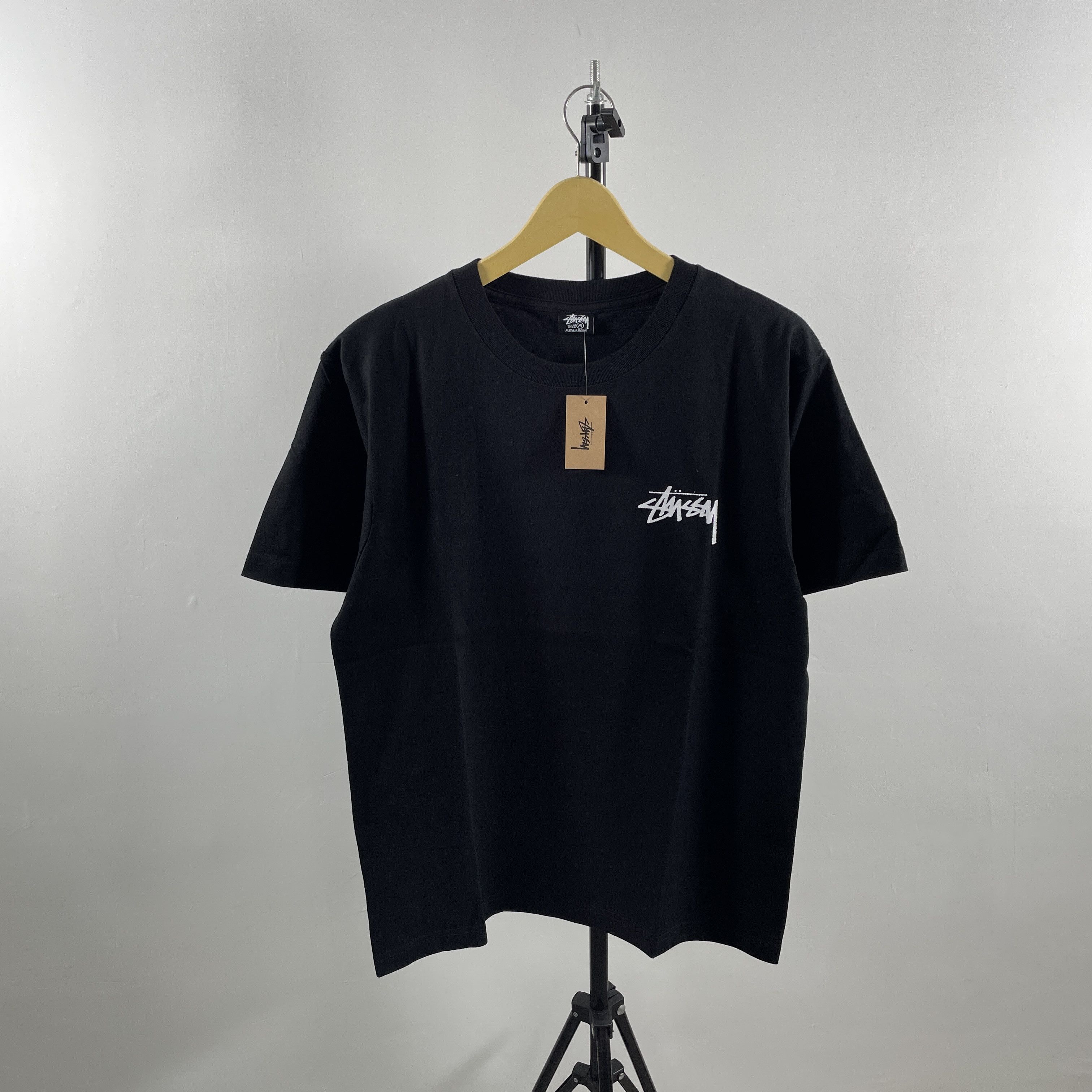 Stussy STUSSY DICE LOGO TEE BLACK - MEDIUM Size US M / EU 48-50 / 2 - 3 Thumbnail