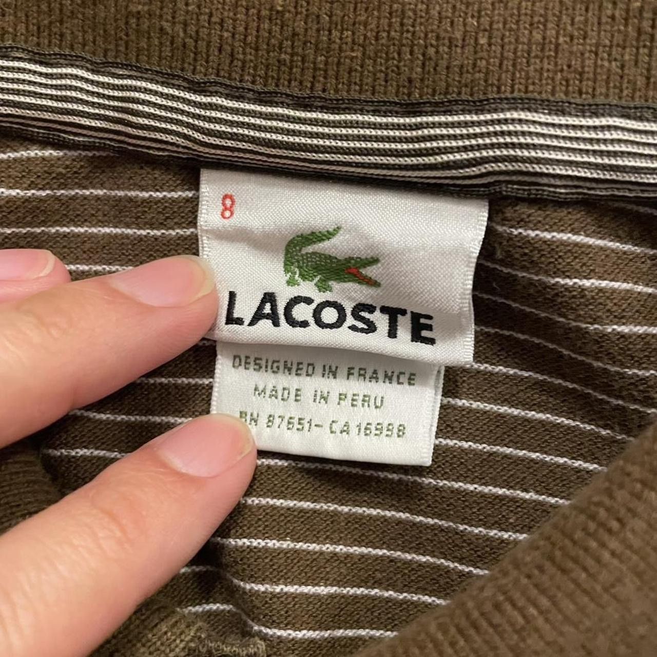 Lacoste Lacoste Long Sleeve Polo Rugby size 8 Size US L / EU 52-54 / 3 - 4 Thumbnail