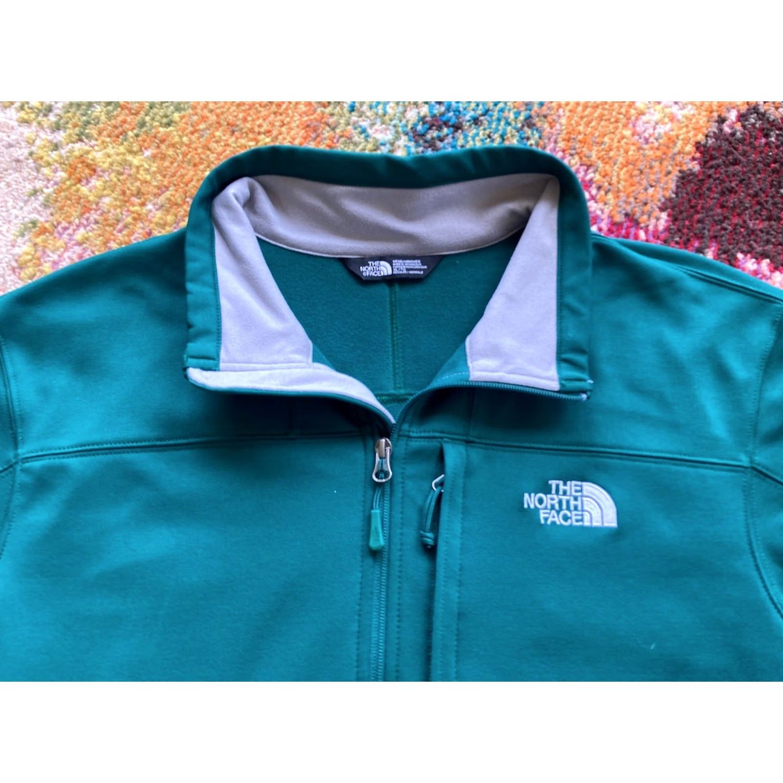 The North Face The North Face Mens Performance Jacket Green Sz XL 200 WT Cinder Full Zip Fleece Size US XL / EU 56 / 4 - 4 Thumbnail