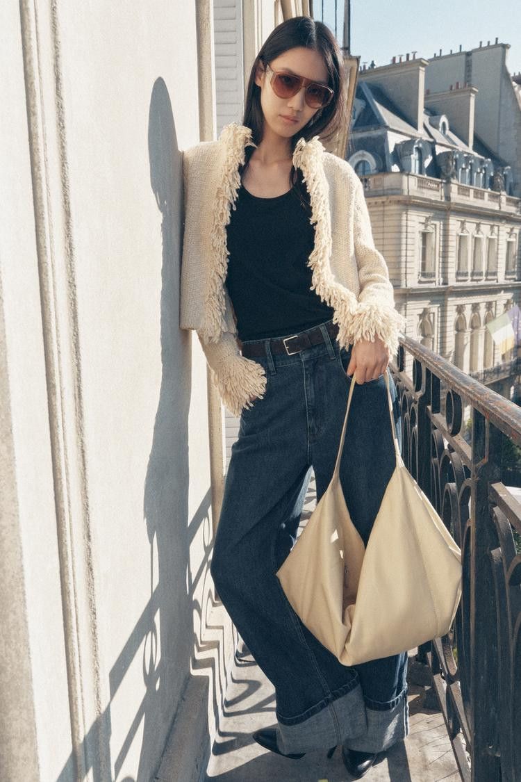 Zara ZARA FRINGED KNIT JACKET Size L / US 10 / IT 46 - 8 Thumbnail