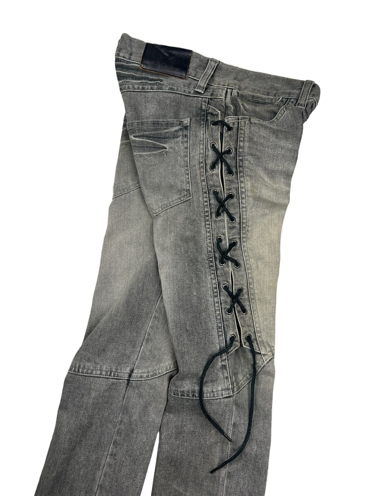 Tornado Mart Tornado Mart Lace Up Slim Jeans Size 32" / US 10 / IT 46 - 11 Thumbnail