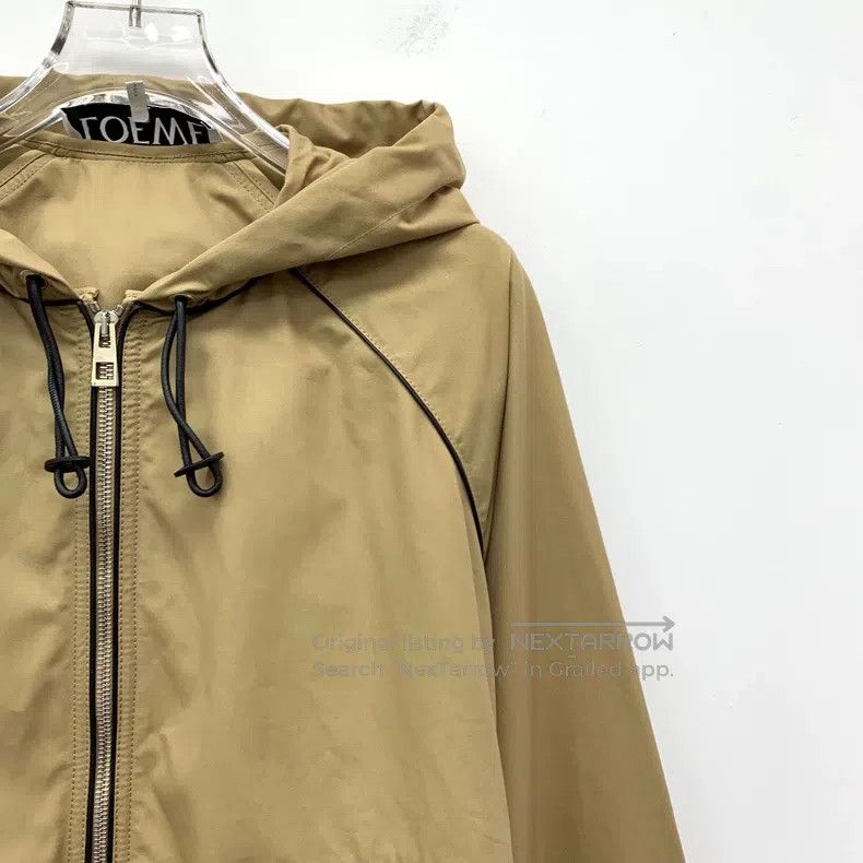 Loewe Loewe Color-Block Logo Embossed Cotton Hooded Zip-Up Long- Size S / US 4 / IT 40 - 3 Thumbnail