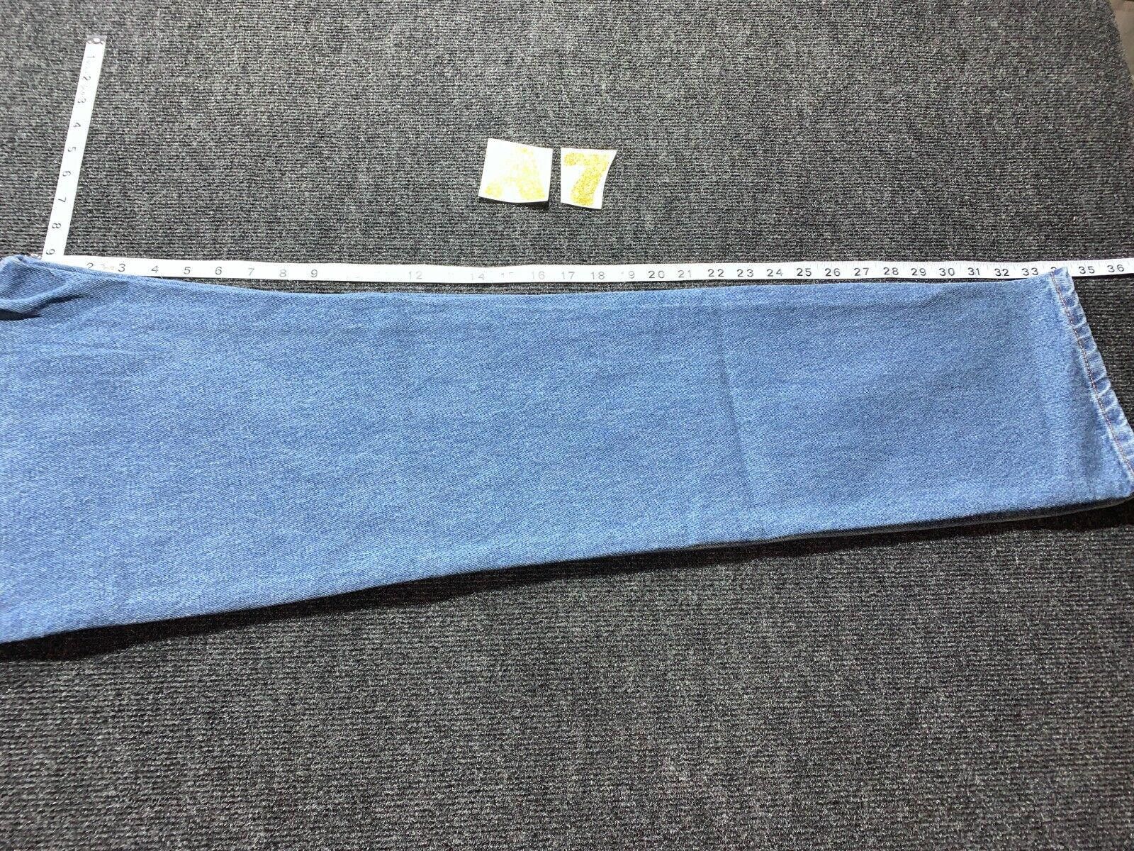 Rustler RUSTLER JEANS MEN'S 30X34 BLUE STRAIGHT LEG DENIM PANTS Size US 30 / EU 46 - 3 Thumbnail