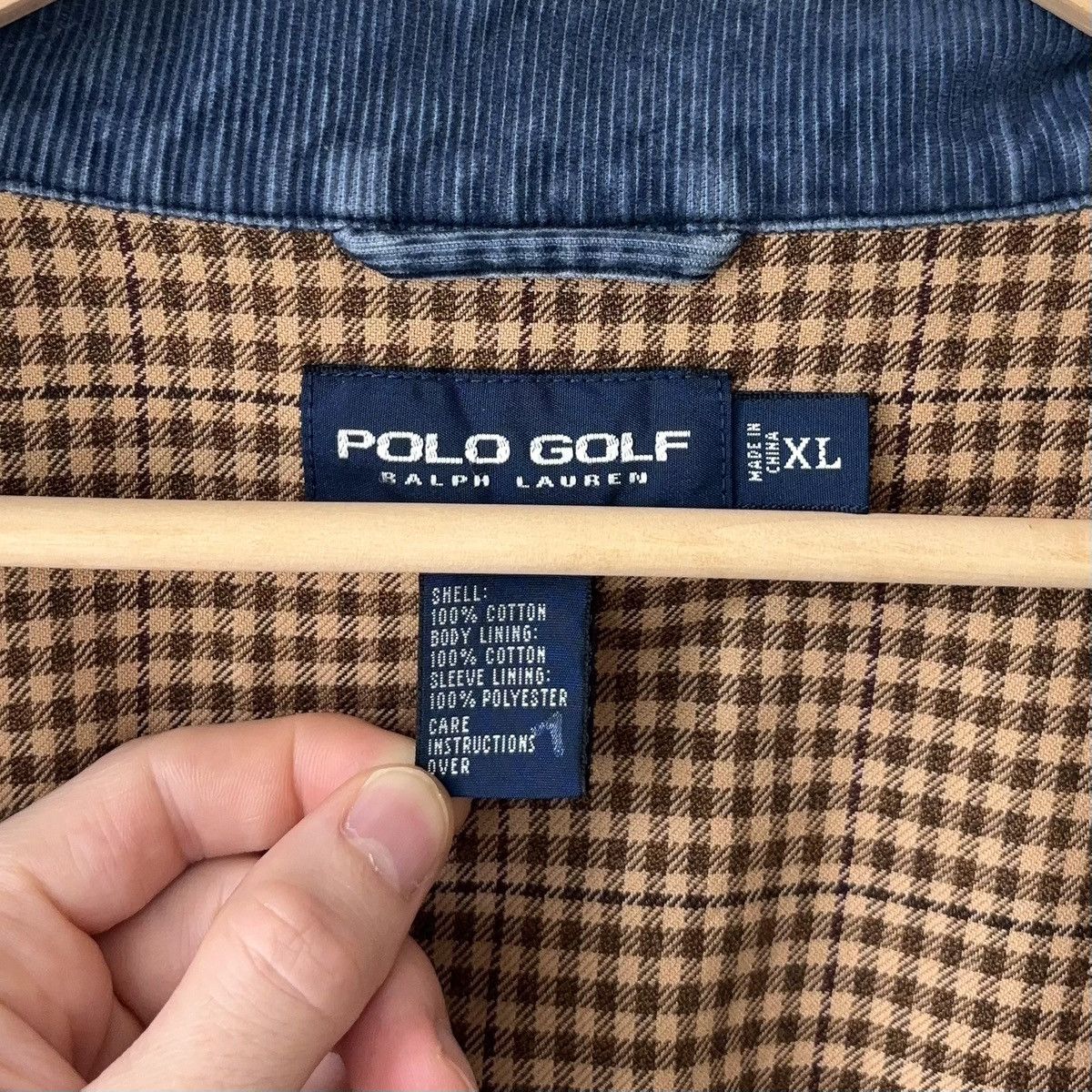 Polo Ralph Lauren Vintage Polo Golf Corduroy Bomber Jacket Plaid Lined Size US XL / EU 56 / 4 - 4 Thumbnail