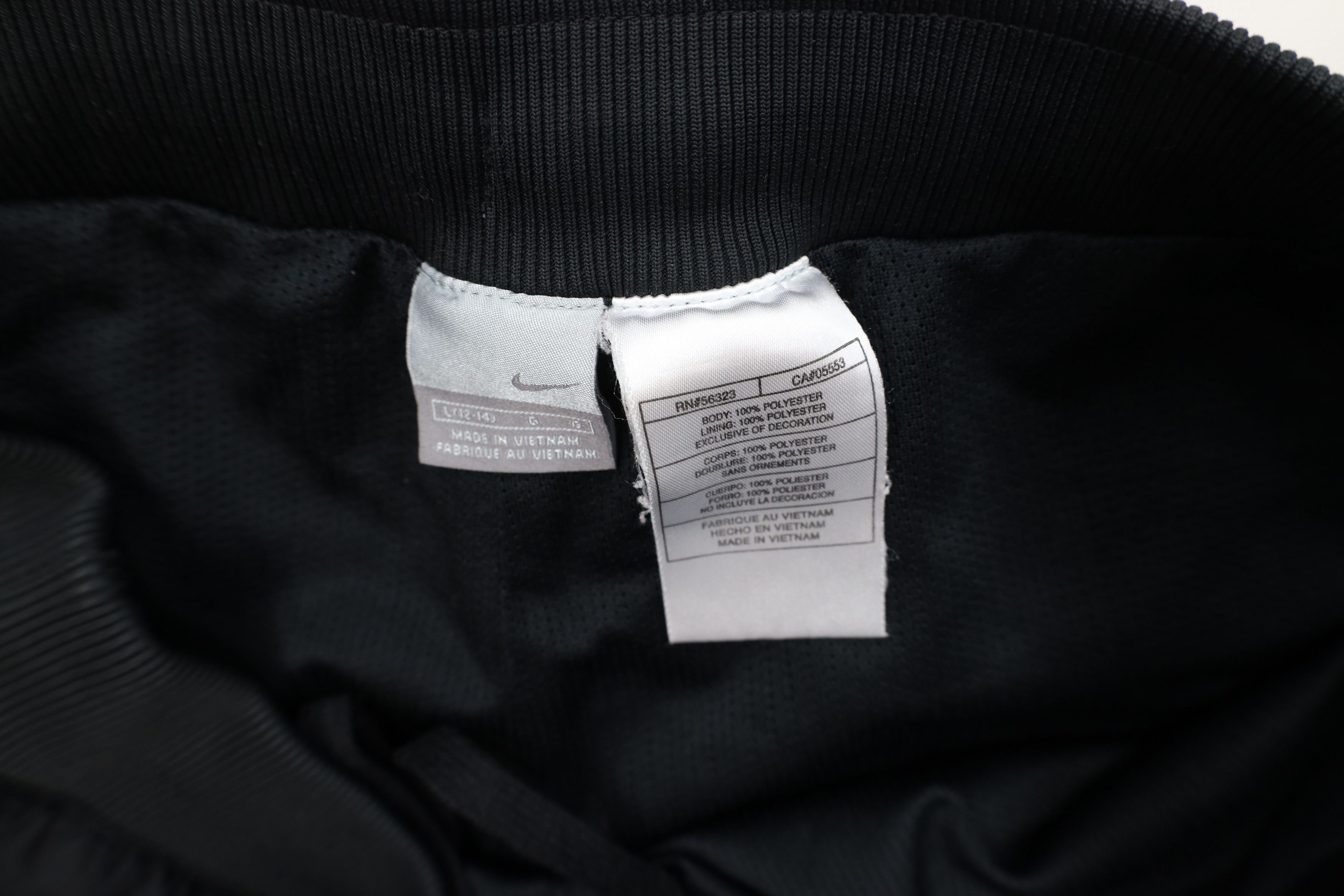 Nike Vintage Y2K Nike Mini Swoosh Lined Wide Leg Pants Black Size 32" / US 10 / IT 46 - 9 Thumbnail