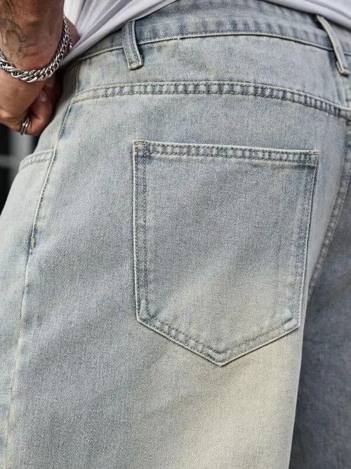 Jean Vintage Retro Classic Wide Leg Jeans Denim Size US 34 / EU 50 - 3 Thumbnail