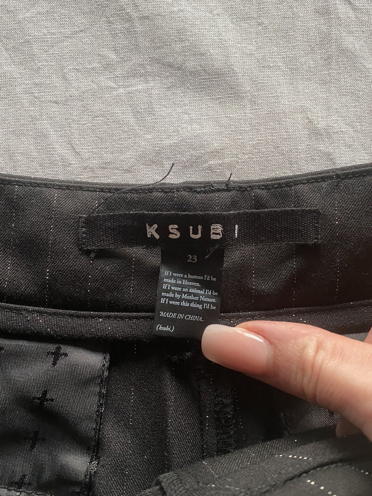 Ksubi Ksubi black rebel trousers Size 23" - 3 Thumbnail