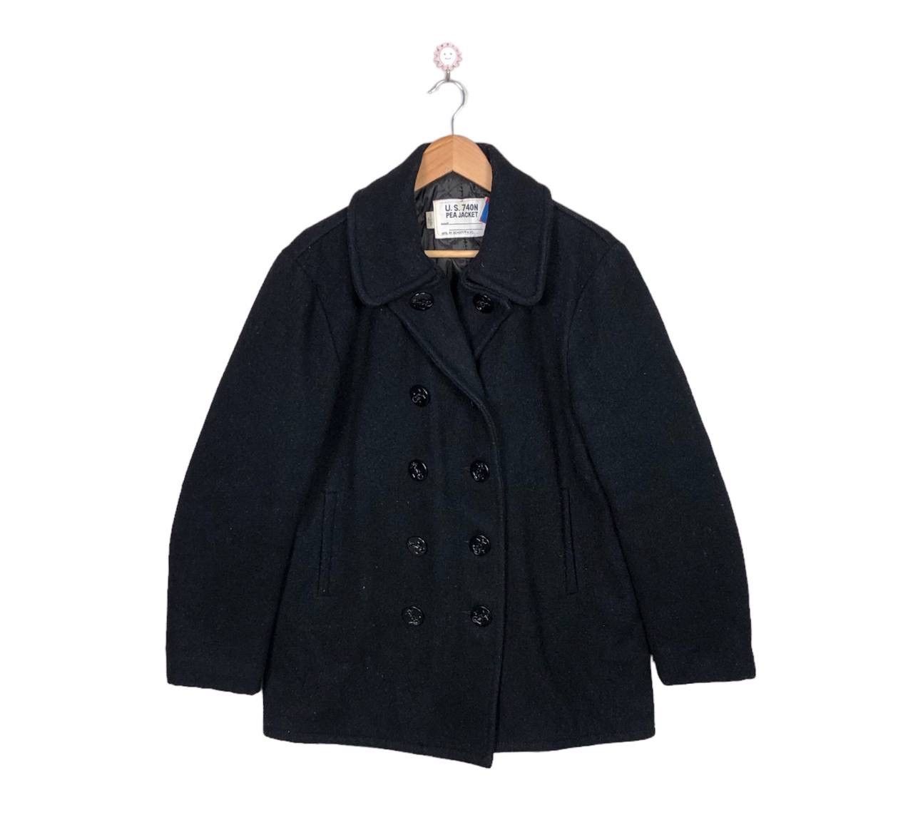 Schott Vintage 80s Schott US 740N Wool Coat Jacket Hooded Size US M / EU 48-50 / 2 - 2 Thumbnail