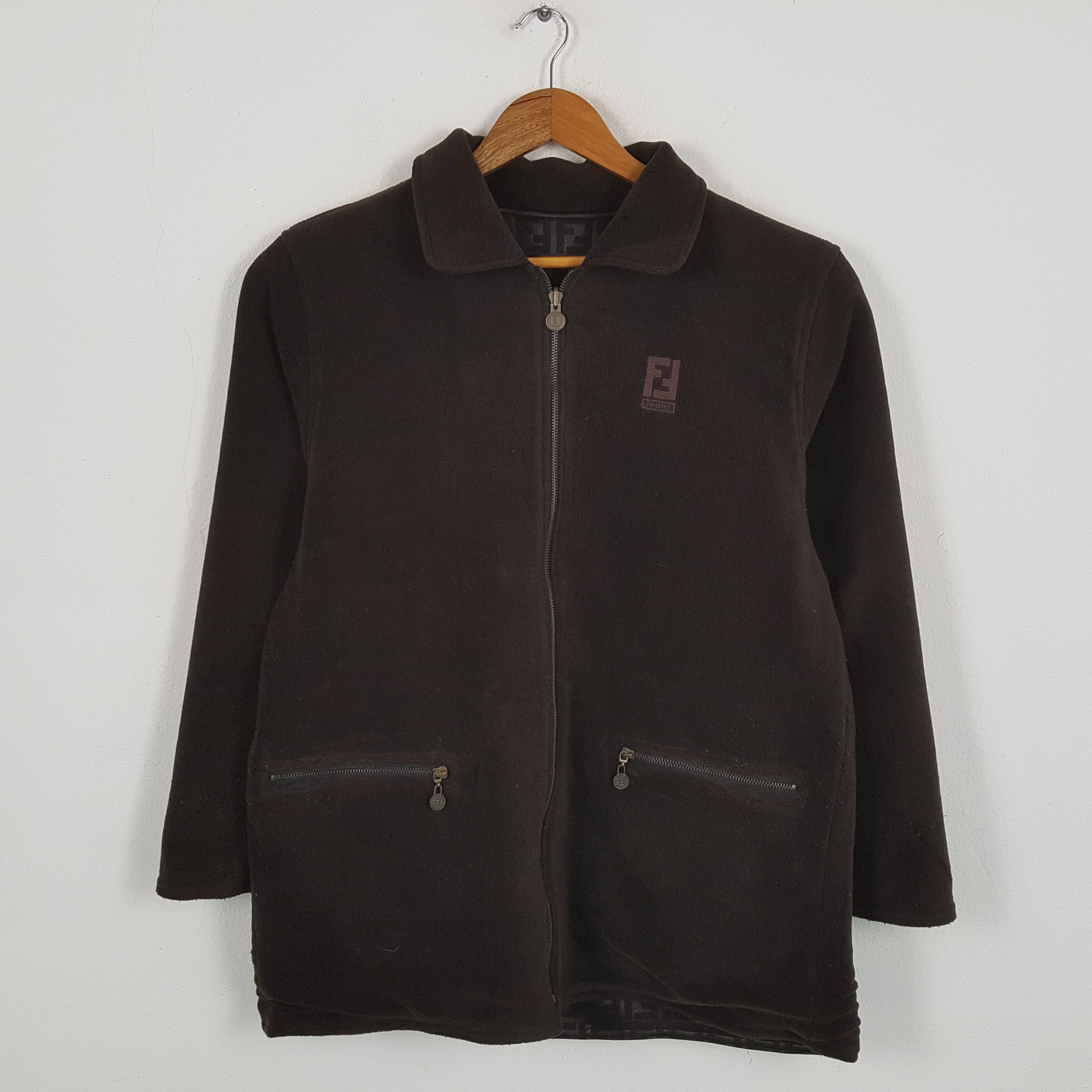Fendi Vintage FENDI Italian Brand Reversible Monogram Style Jacket Size US L / EU 52-54 / 3 - 6 Thumbnail