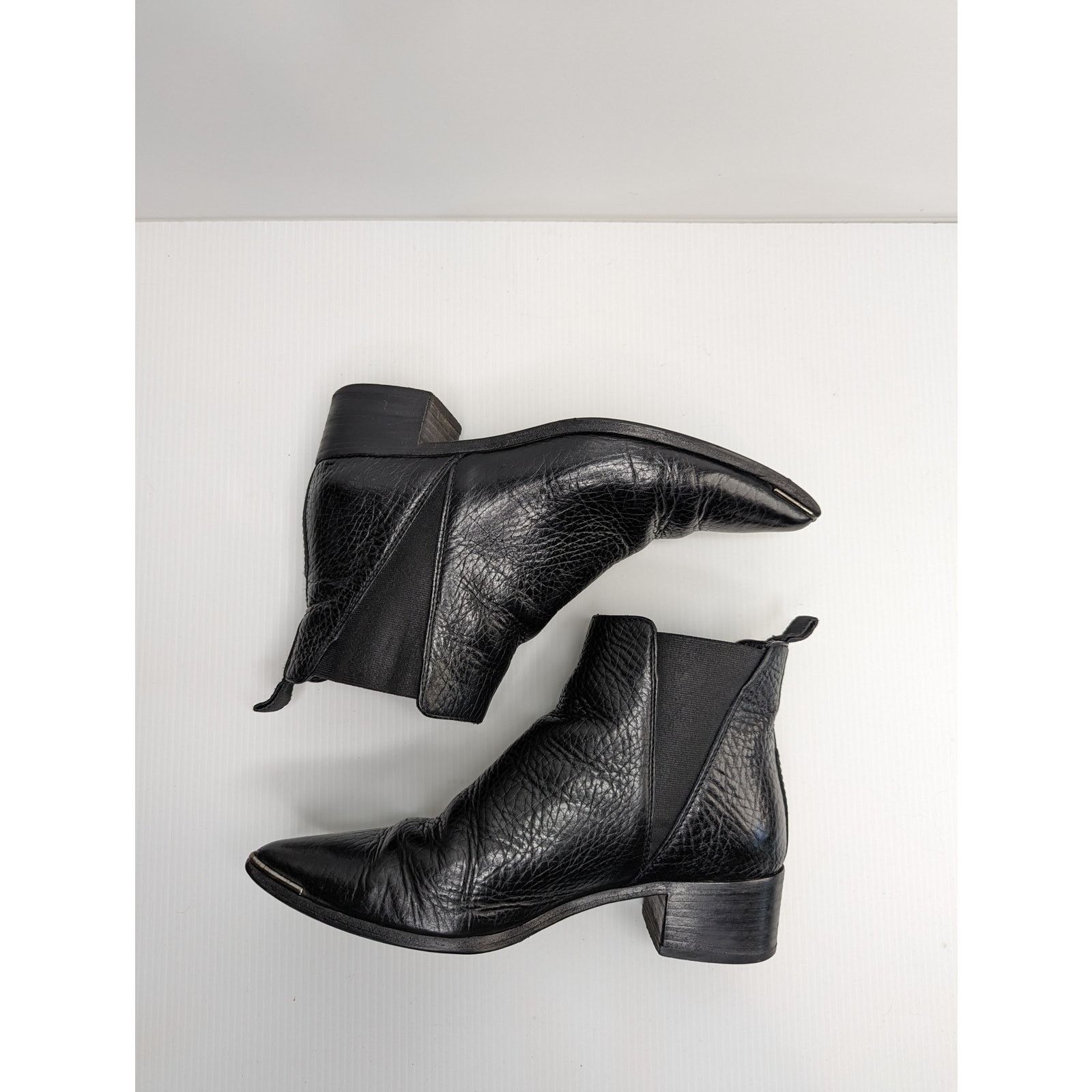 Acne Studios Acne Leather Jensen leather ankle boots black sz 36 (US 5.5) Size US 6 / IT 36 - 4 Thumbnail