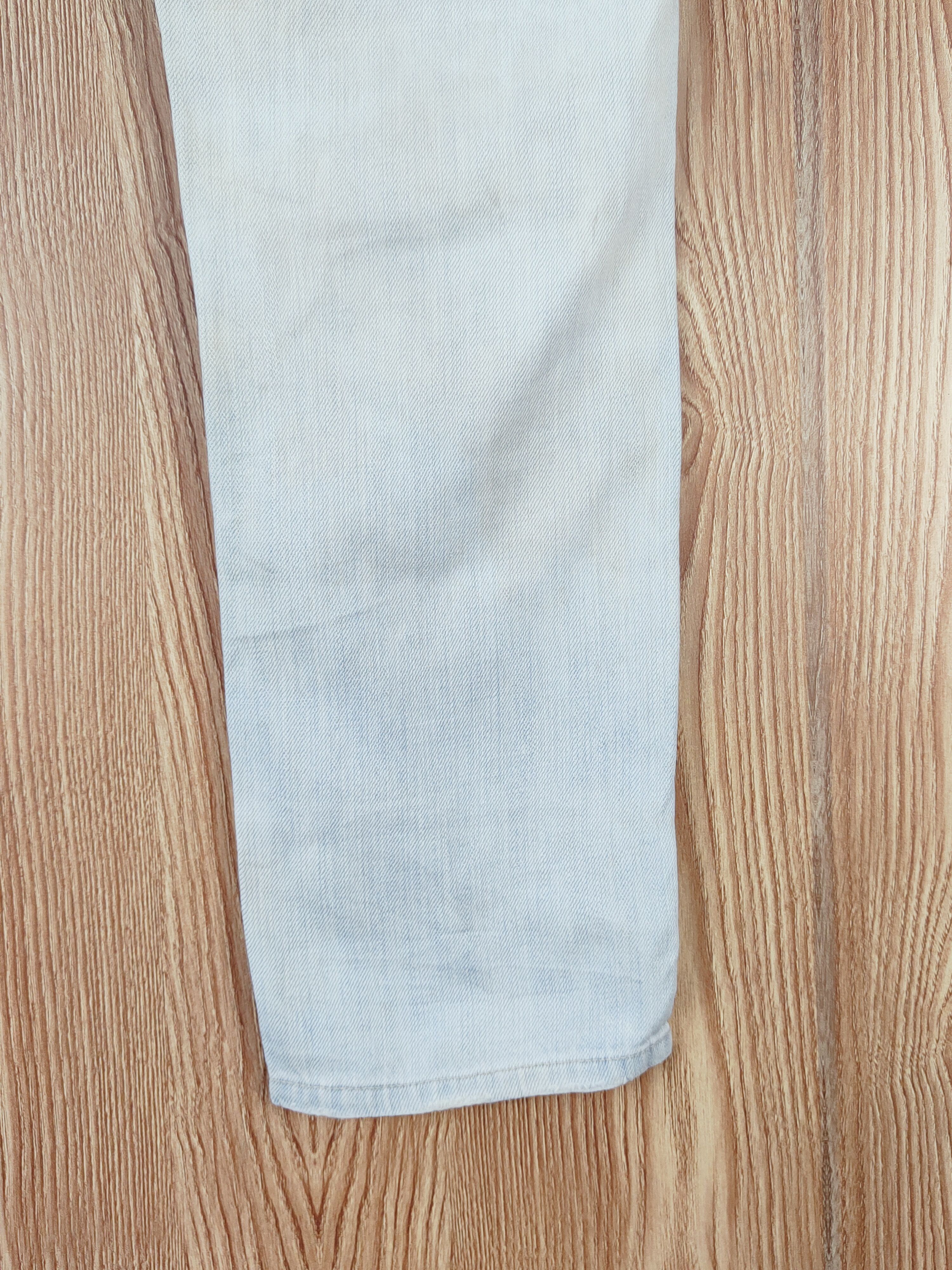 Japanese Brand × Vintage Back Number Blue Distressed Ripped Jeans #W509 Size 34" / US 12 / IT 48 - 11 Thumbnail