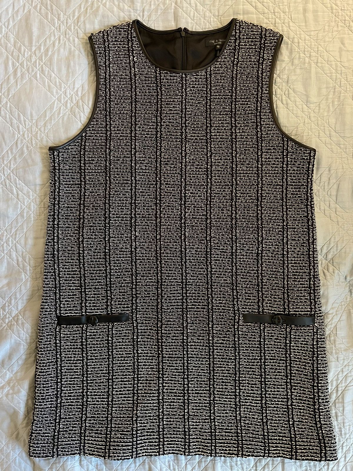 Frances Cotton Tweed Shift Minidress