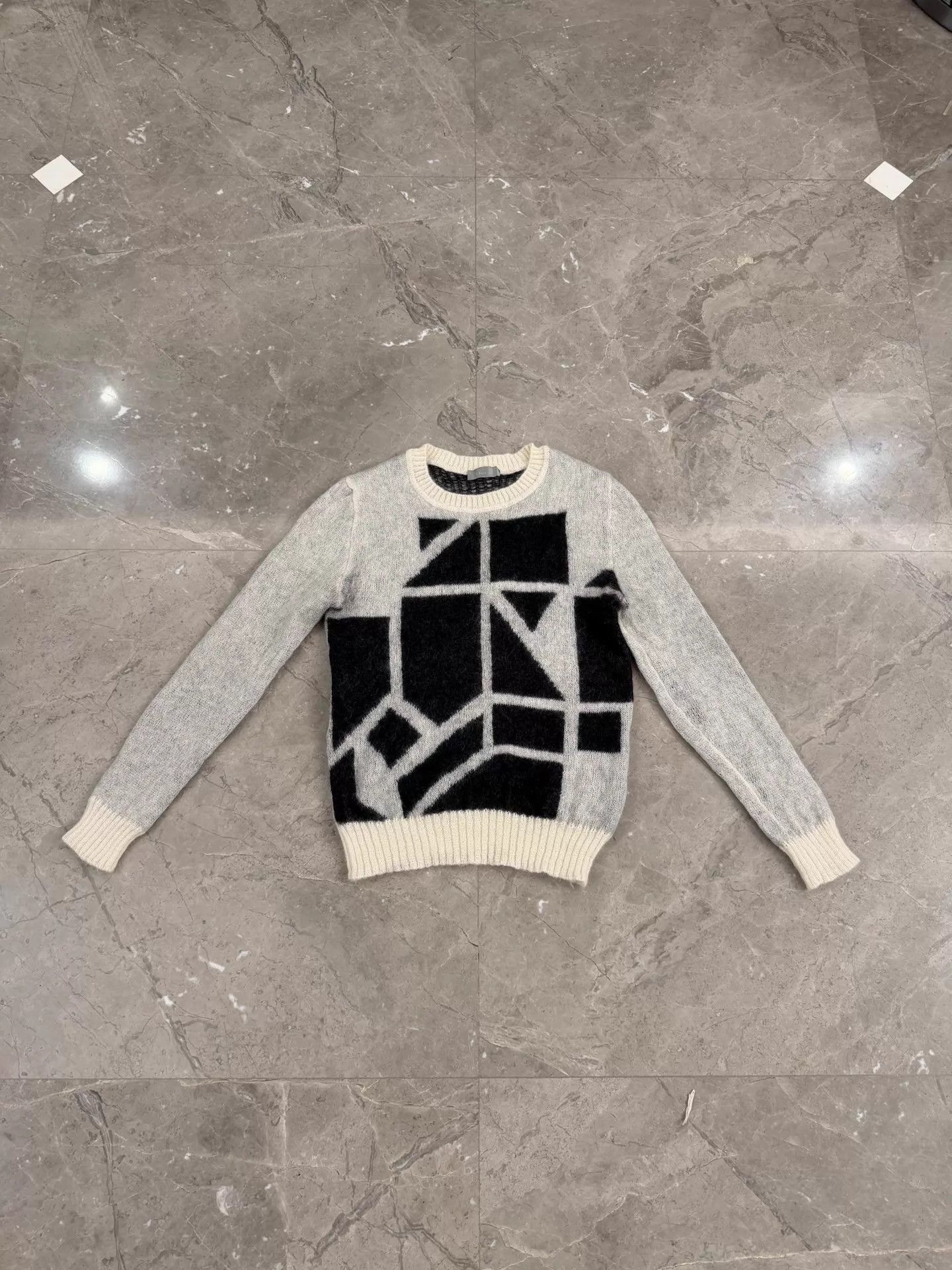 Dior Geometric Pattern Long Sleeve Sweater Size US S / EU 44-46 / 1 - 1 Thumbnail