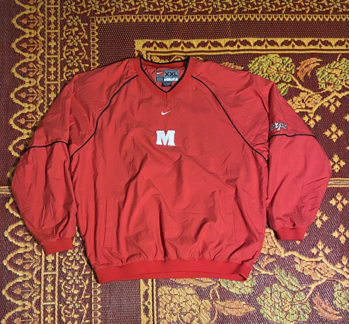 Nike Vintage Nike Maryland Terps Pullover Jacket Size US XXL / EU 58 / 5 - 2 Thumbnail