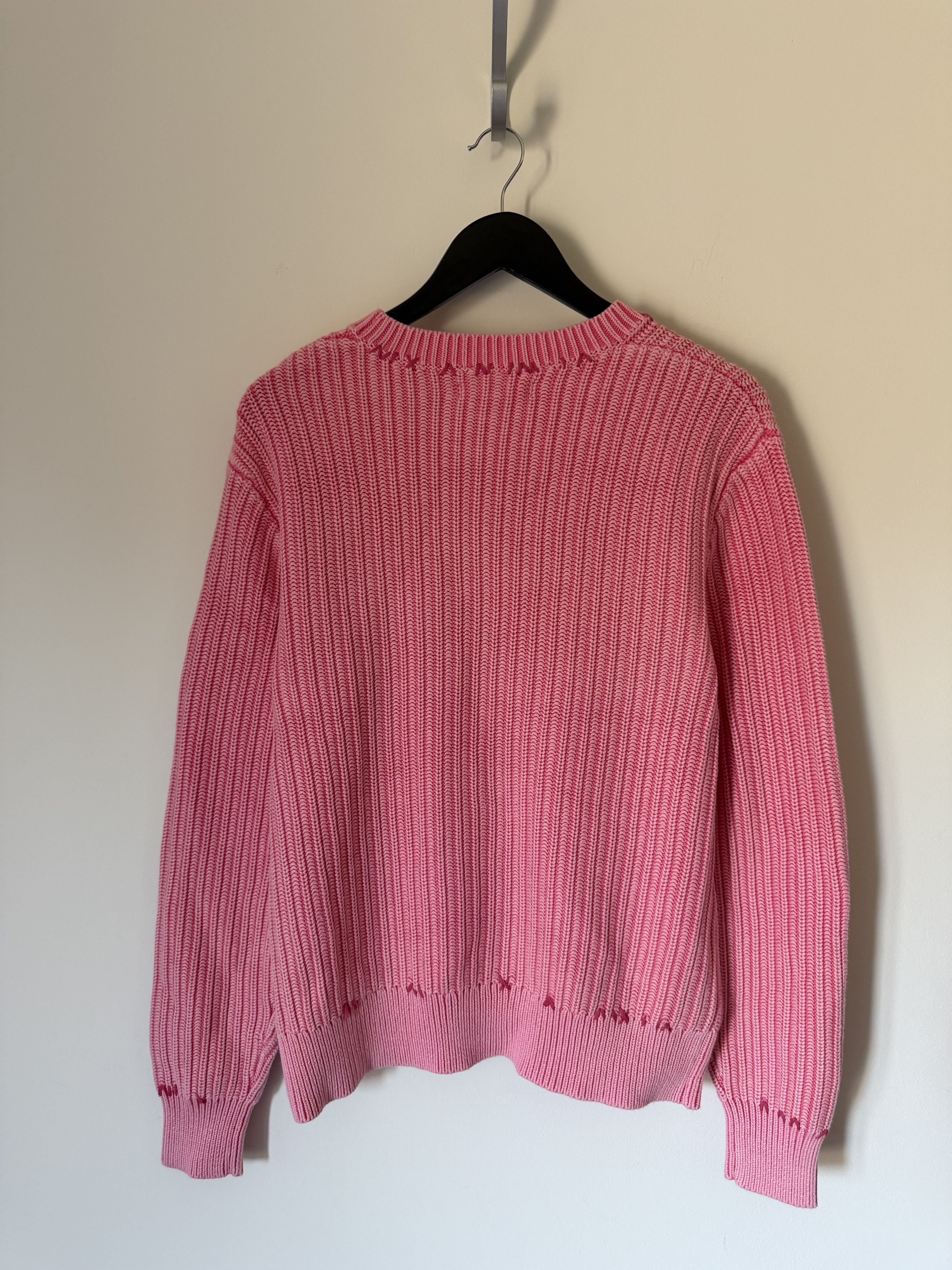 Madhappy Madhappy Mended Pigment Dyed Sweater in Pink Size US M / EU 48-50 / 2 - 5 Thumbnail