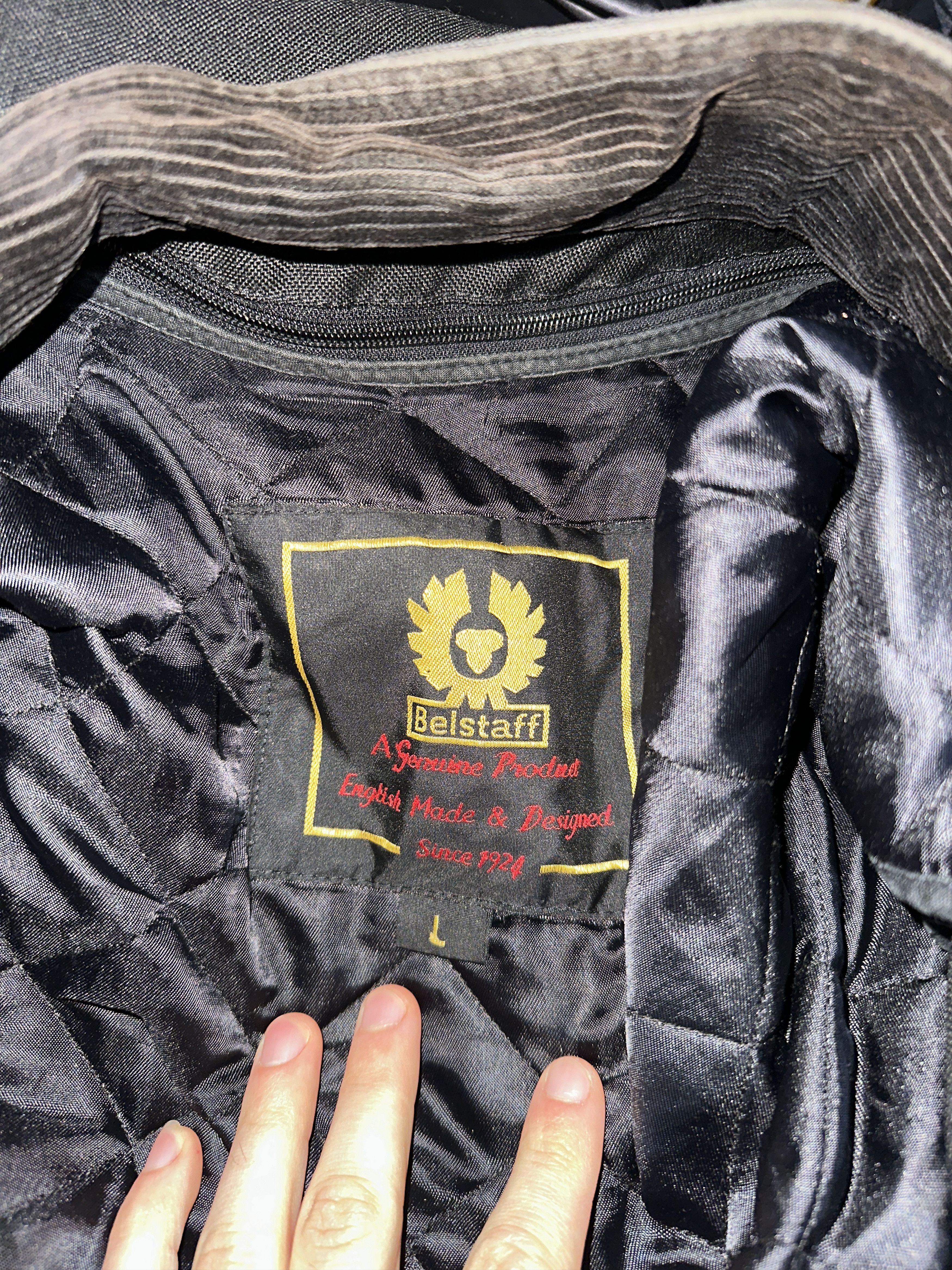 Belstaff Knit Belstaff Biker Motorcycle Rider Double Jacket Size L Size US L / EU 52-54 / 3 - 14 Thumbnail