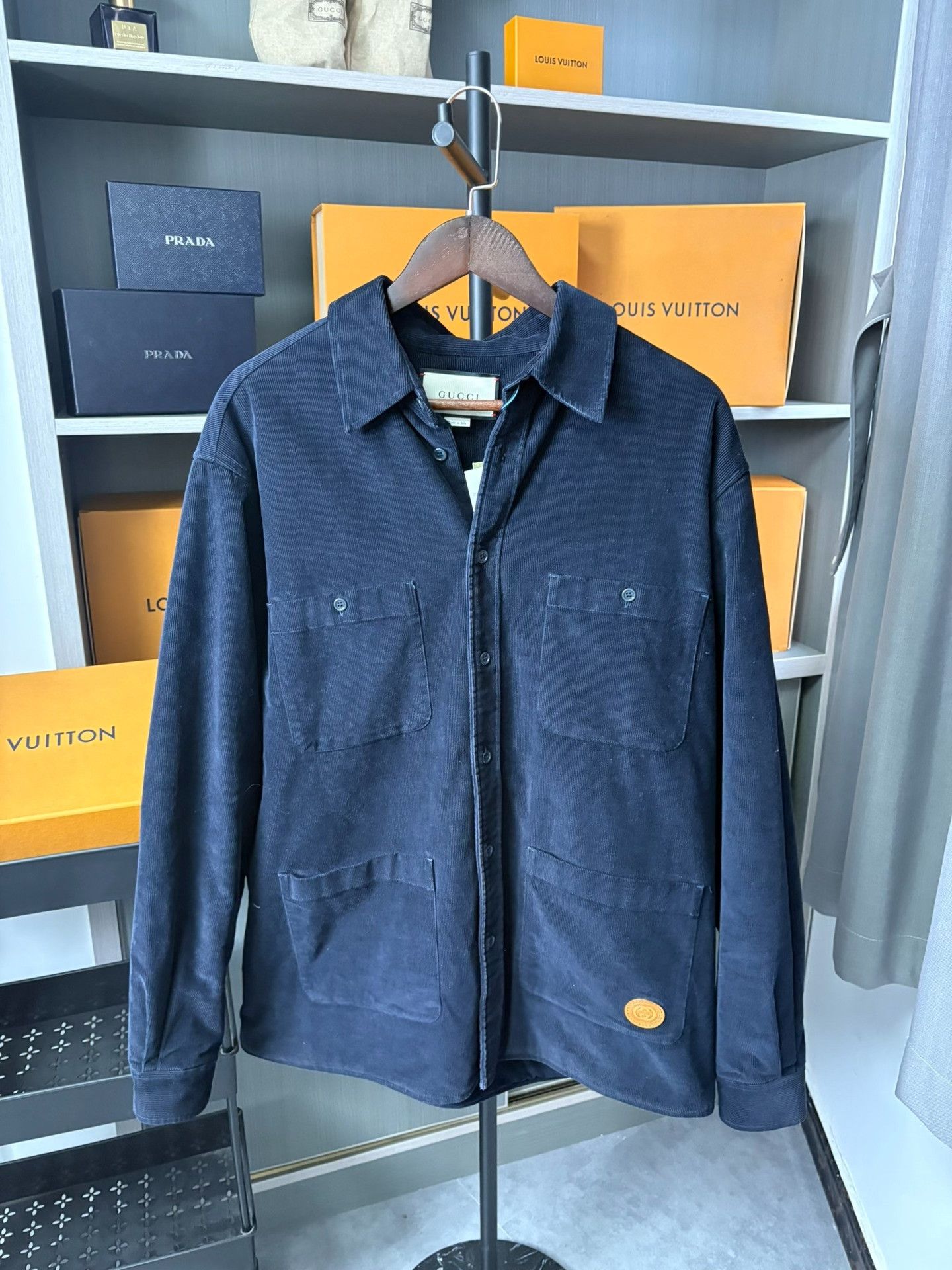 Gucci Gucci Cotton Blue Heavy Coat 50 Men Size US XL / EU 56 / 4 - 1 Thumbnail