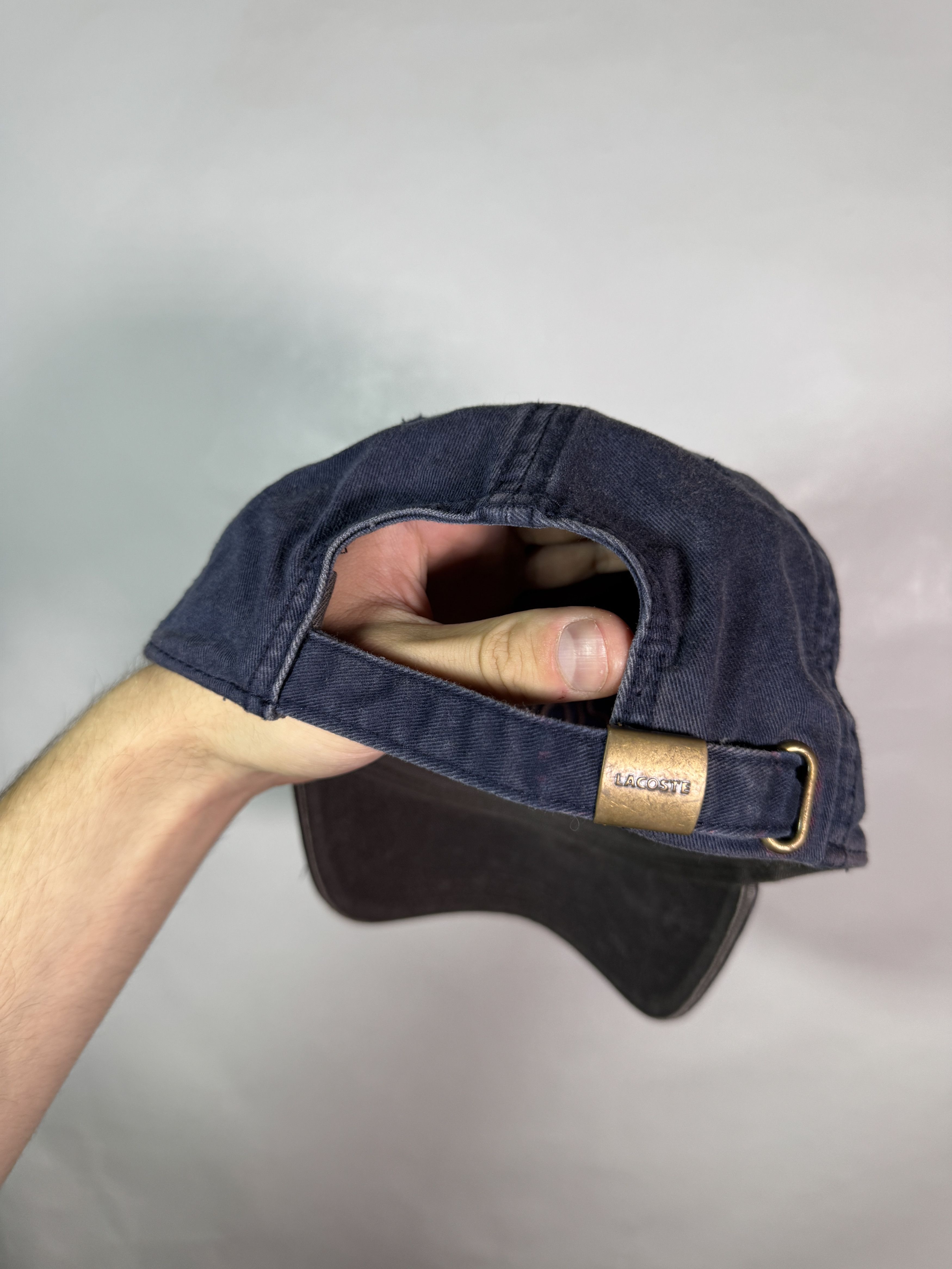 Lacoste Vintage Lacoste Cap Big Logo Faded Blue Cap Size ONE SIZE - 4 Thumbnail