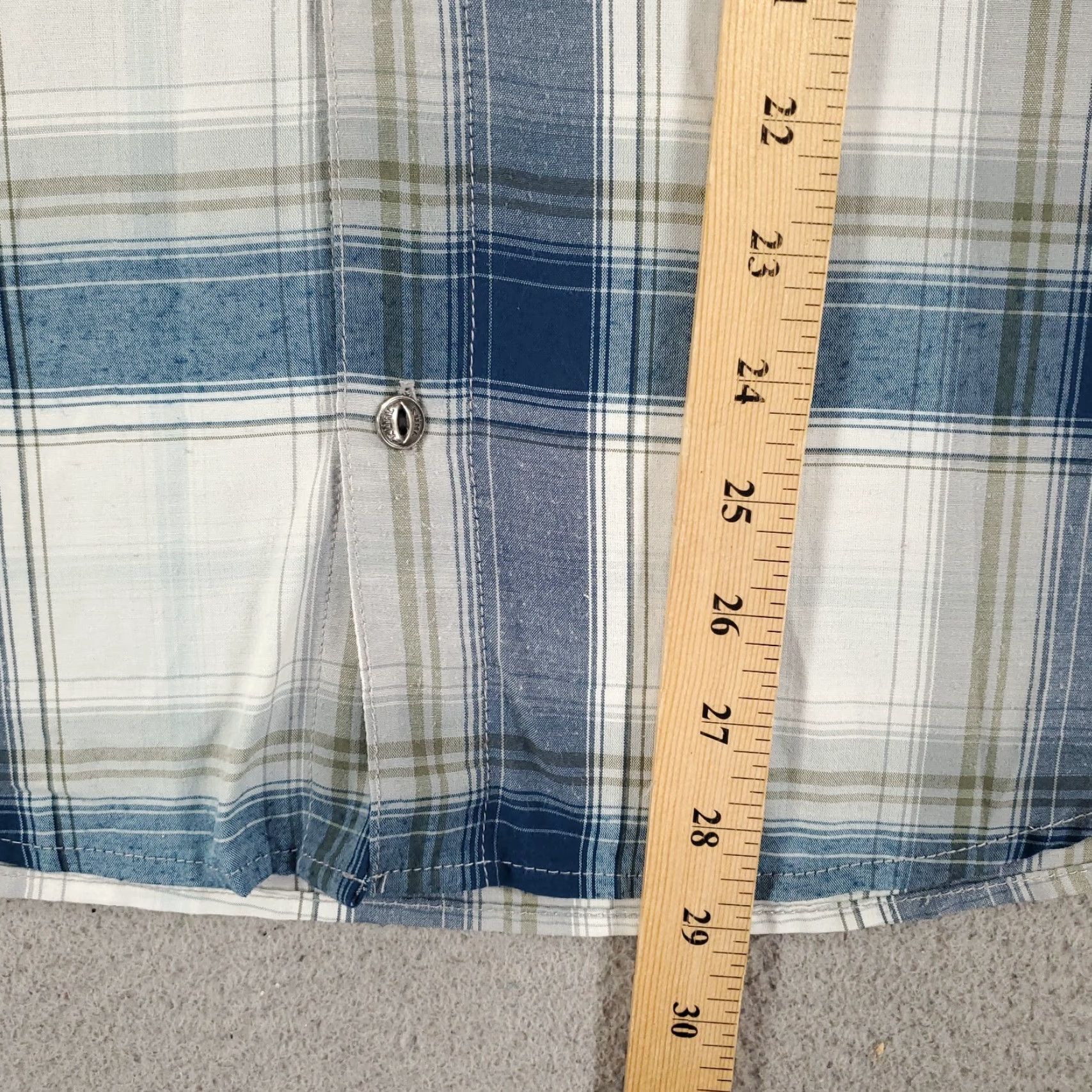 Vintage Kuhl Button Up Shirt Mens Large Plaid Metal Buttons Pockets Short Sleeve Size US L / EU 52-54 / 3 - 2 Thumbnail