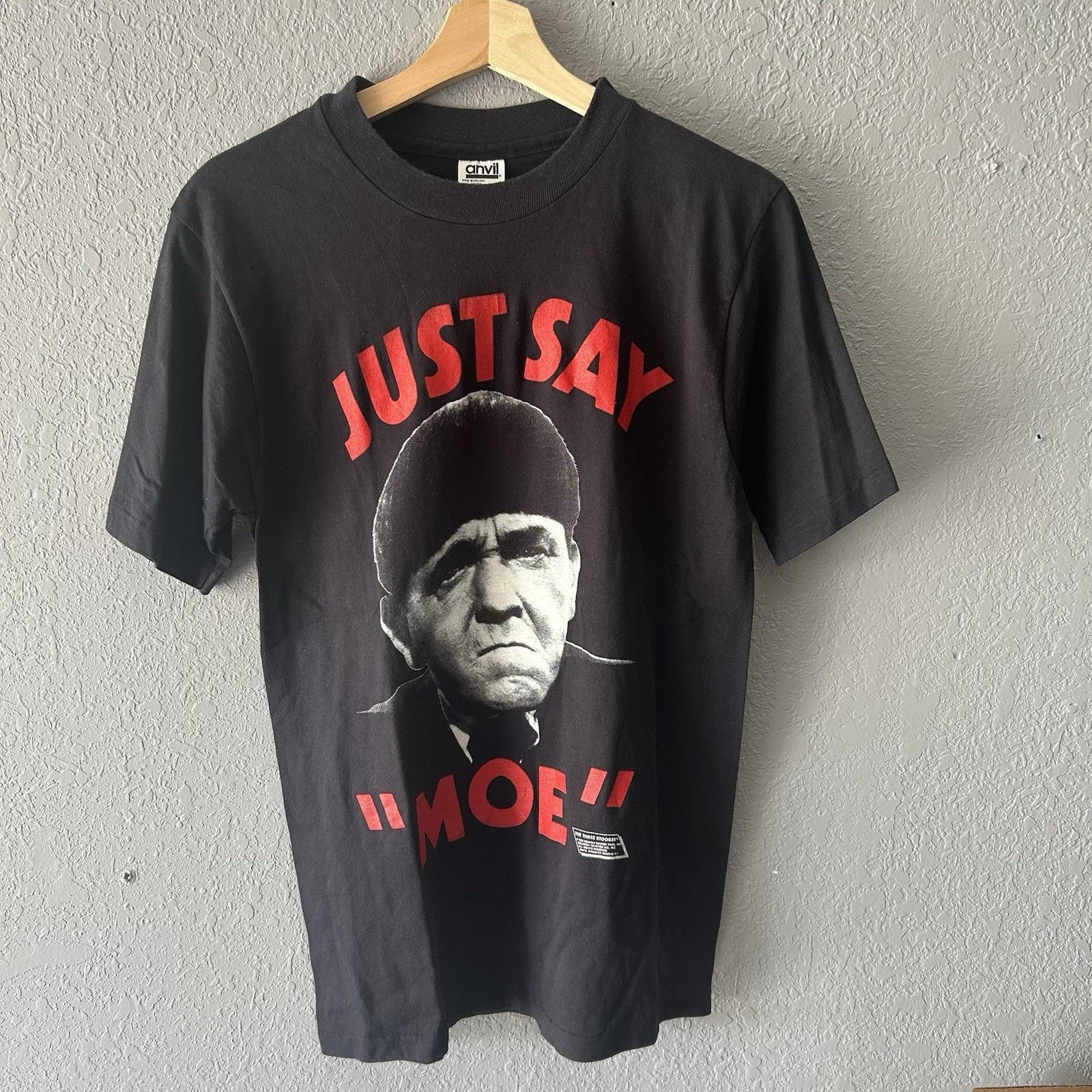 Anvil Vintage The Three Stooges Promo Tshirt Mens Medium Single St Size US M / EU 48-50 / 2 - 1 Thumbnail