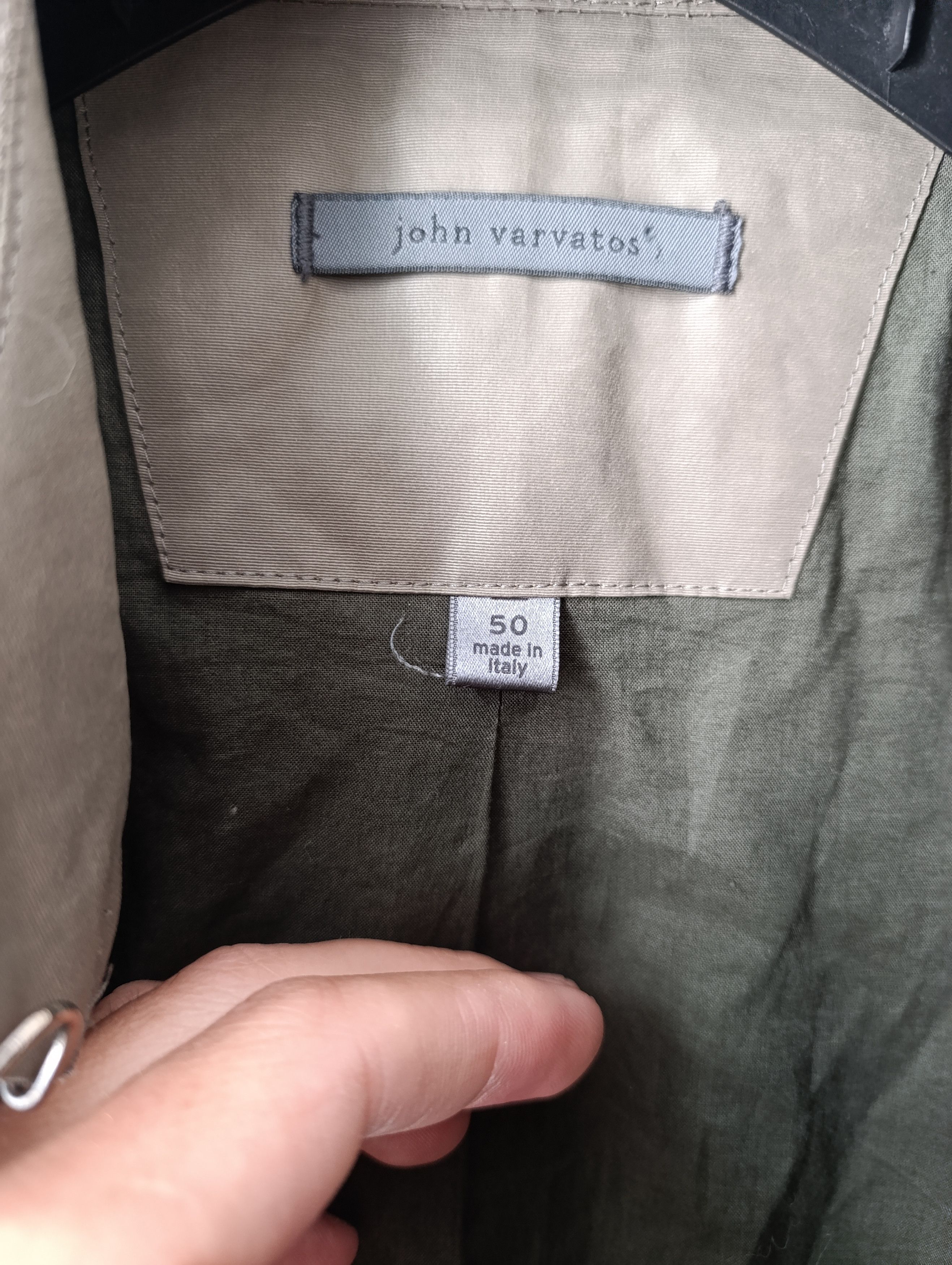 John Varvatos JOHN VARVATOS USA MEN'S TAUPE TRENCH COAT Size US M / EU 48-50 / 2 - 11 Thumbnail