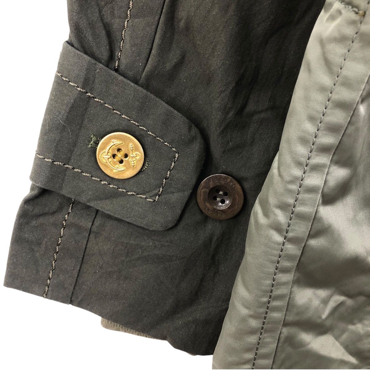 Sacai Sacai AW21 MA-1 Hybrid Trench Coat Khaki Green Size US L / EU 52-54 / 3 - 4 Thumbnail
