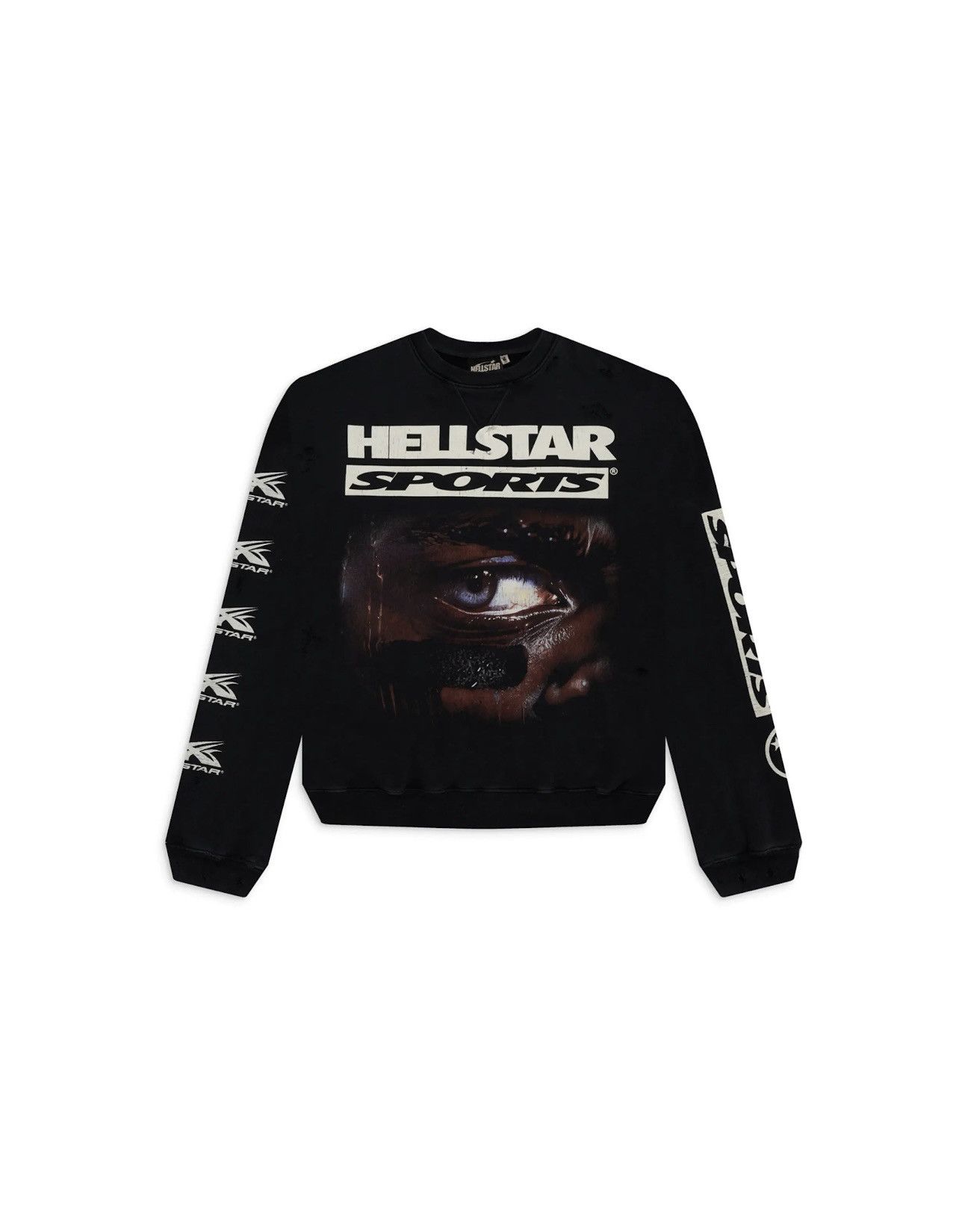 Image of Hellstar Sports 96’ Crewneck Size Small in Black, Men's